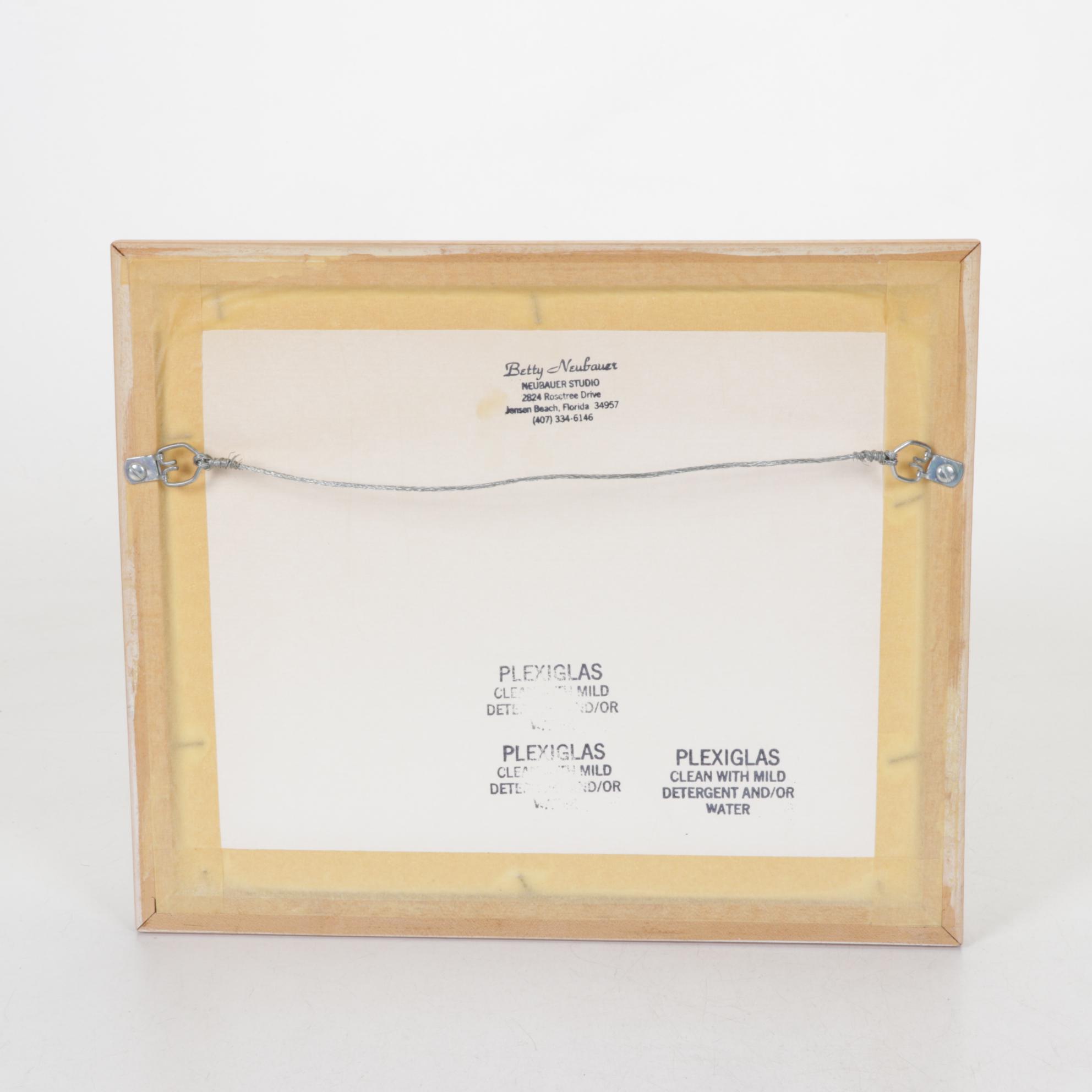 Betty Neubauer Botanical Watercolor Painting, Late 20th Century