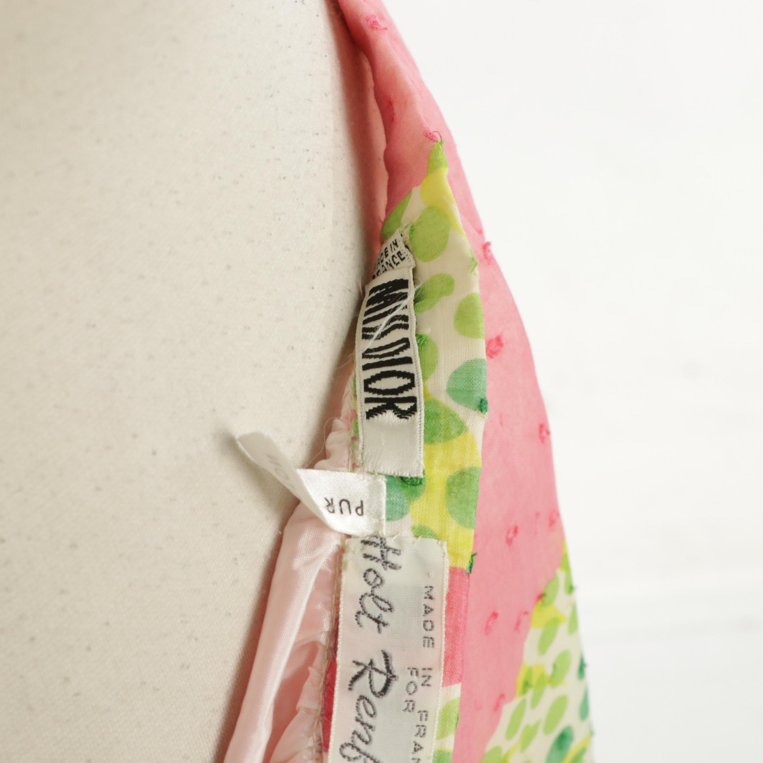 Miss Dior for Holt Renfrew Maxi Skirt in Dotted Cotton Organdie, Early 1970s