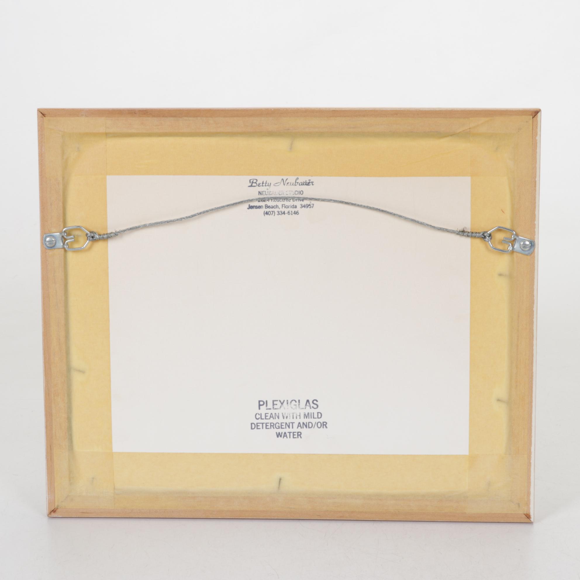 Betty Neubauer Watercolor Painting of Marsh Landscape