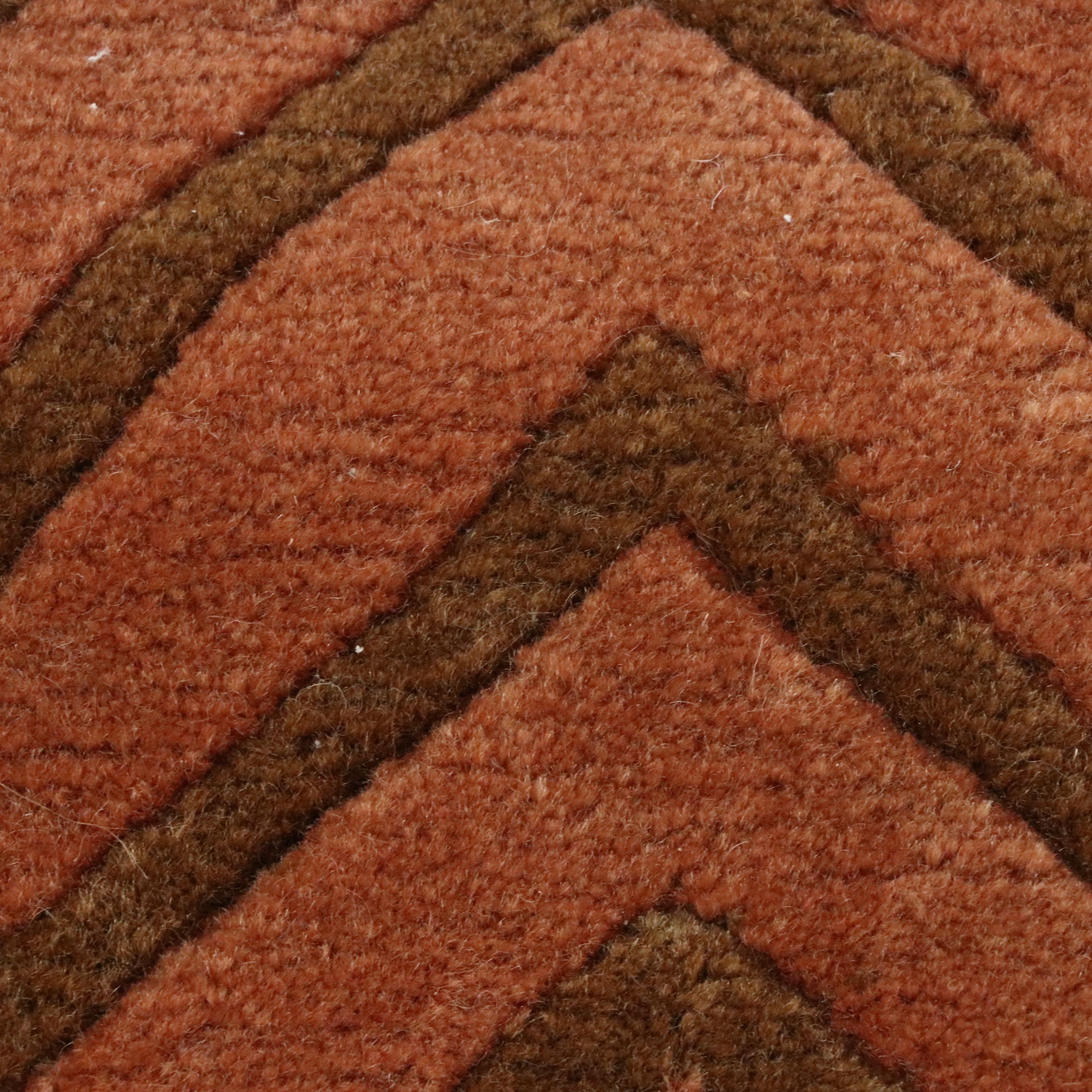 4' x 6'3 Hand-Knotted M. D. & Co. Inc. Nepalese Modernist Style Area Rug