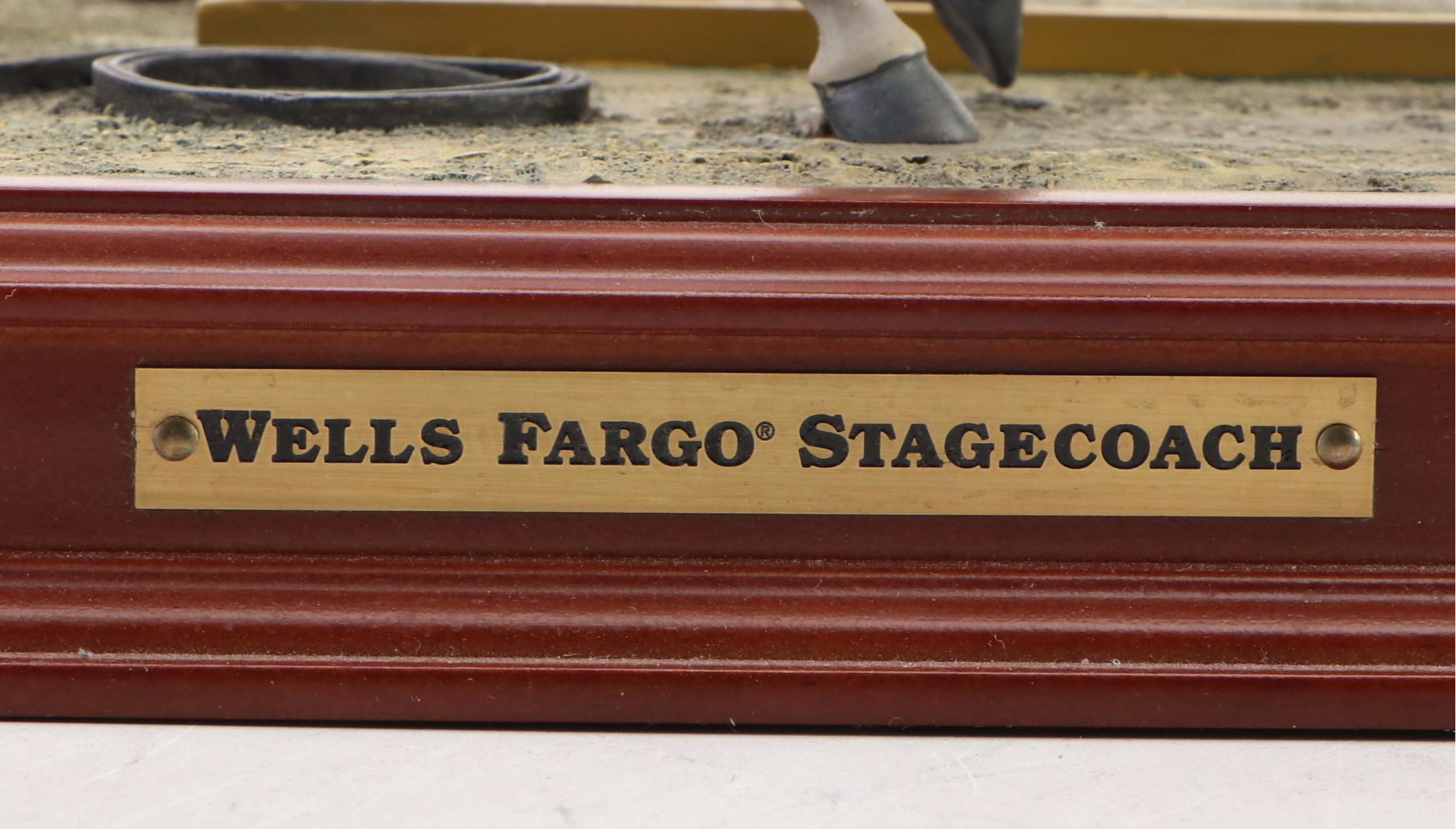 Franklin Mint Wells Fargo Diecast Stagecoach Model with Four Horse Team