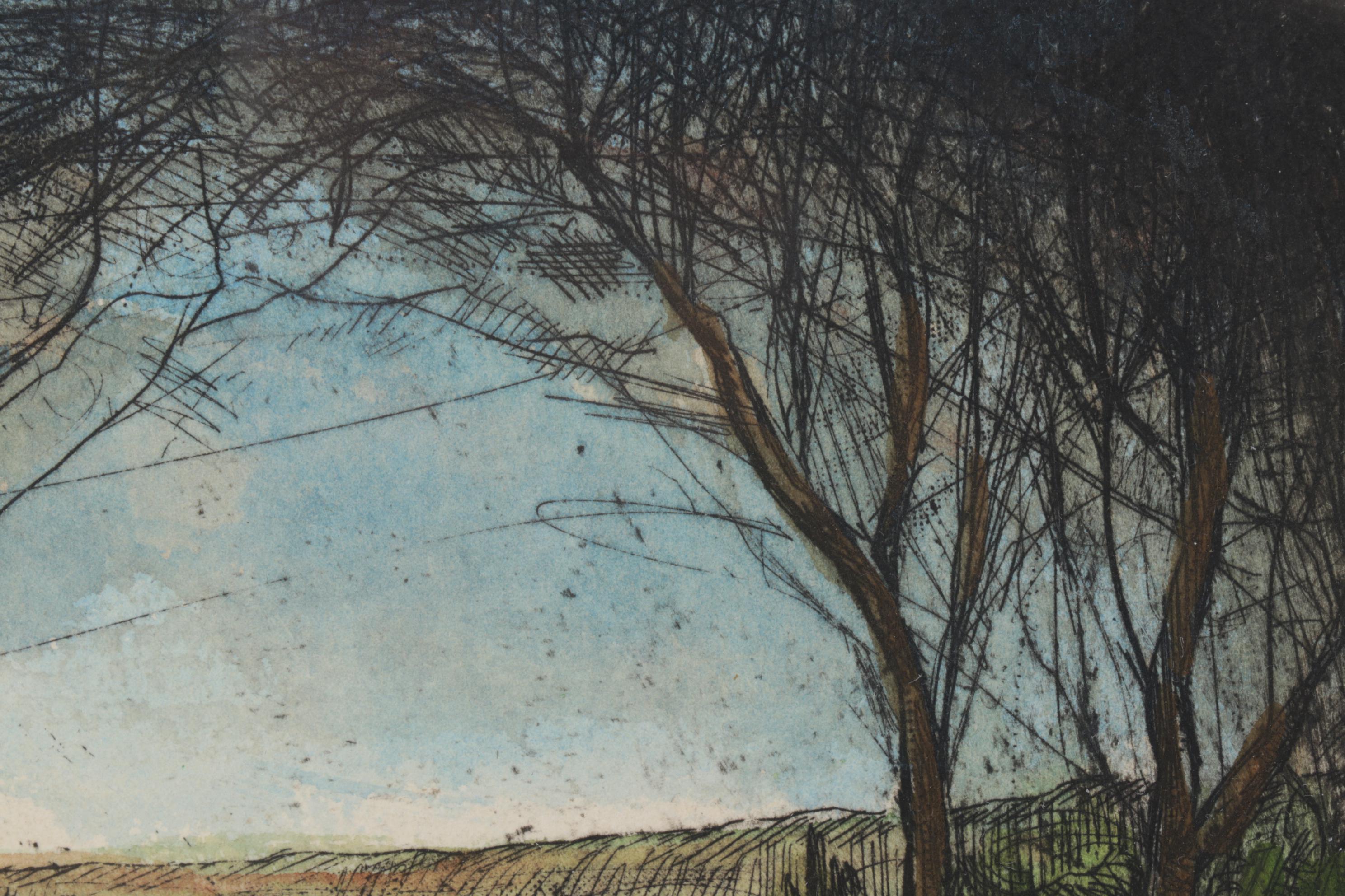 William McCarthy "Window" Hand-Colored Etching, 1996