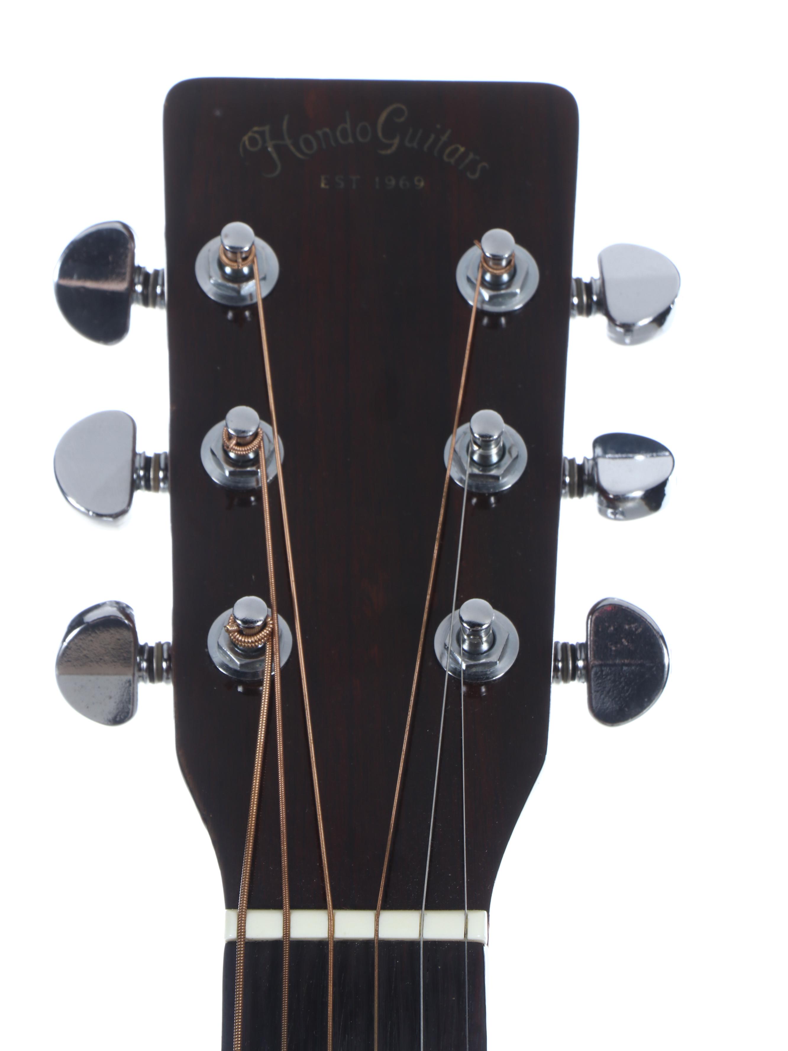 Hondo Spruce Top and Rosewood Acoustic Guitar