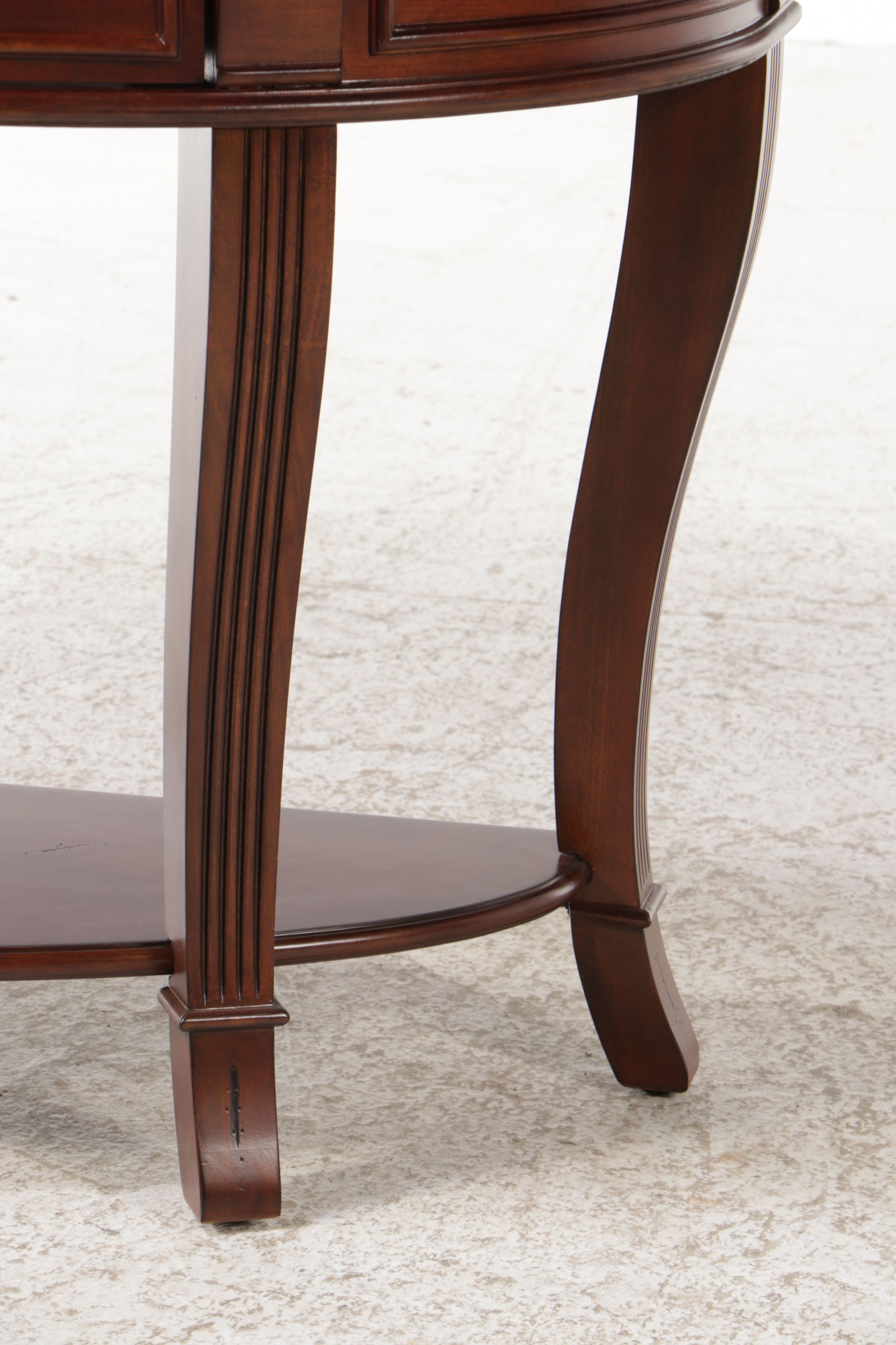 Hooker Furniture Mahogany Demilune Hall Table