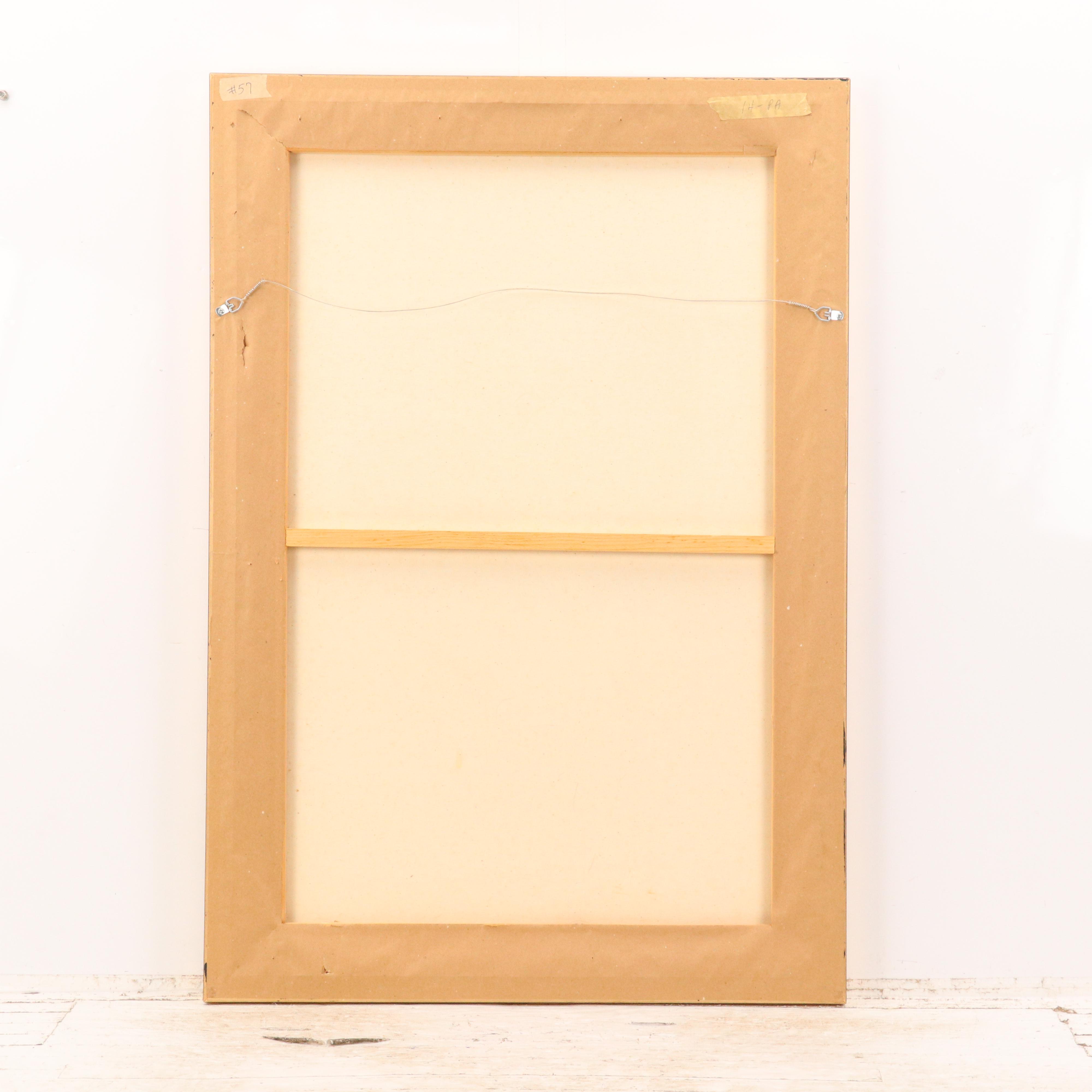 Oil Painting of Gorilla Parents and Baby, Circa 2000