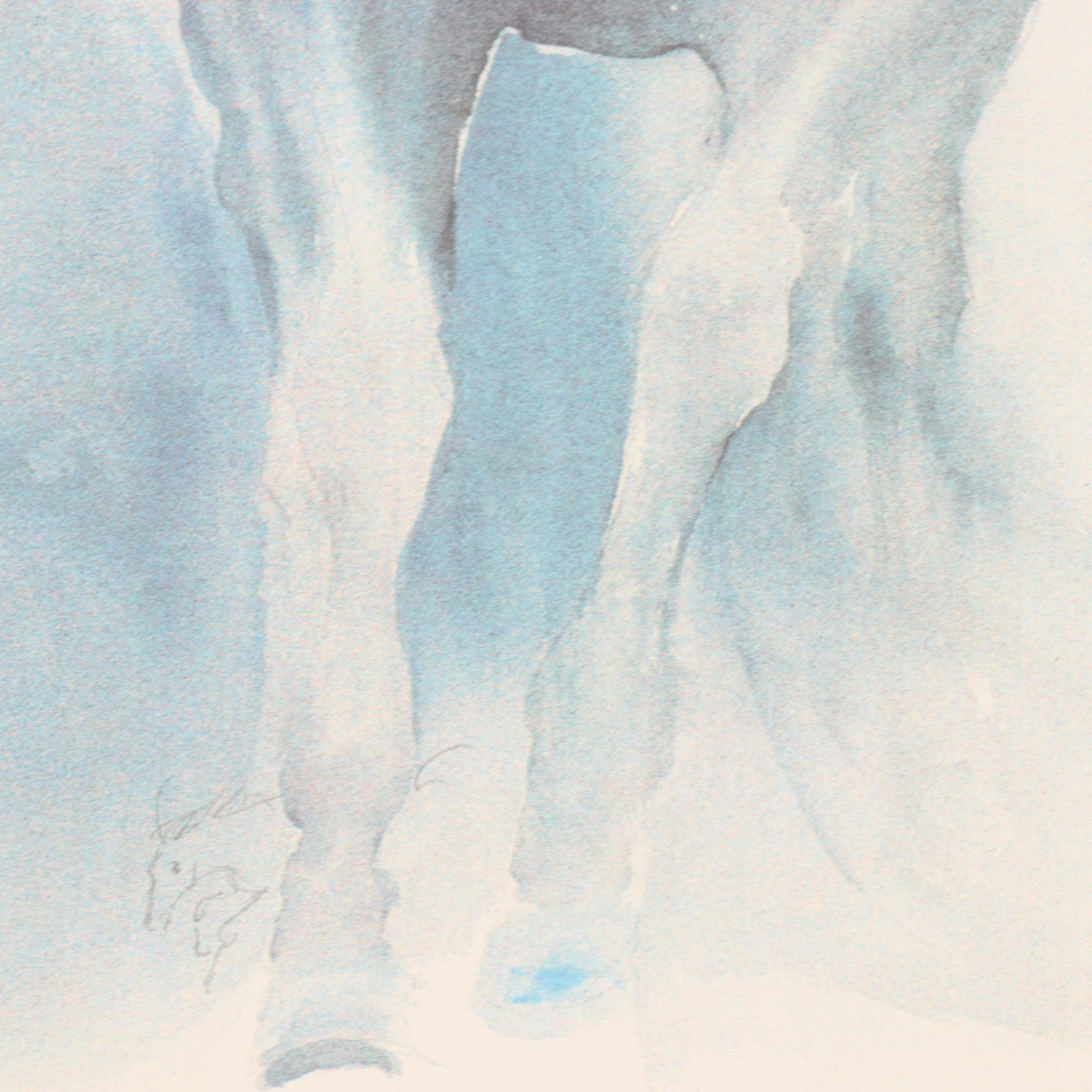 Béatrice Bulteau Equine Serigraph "Le Prince Bleu," 1986