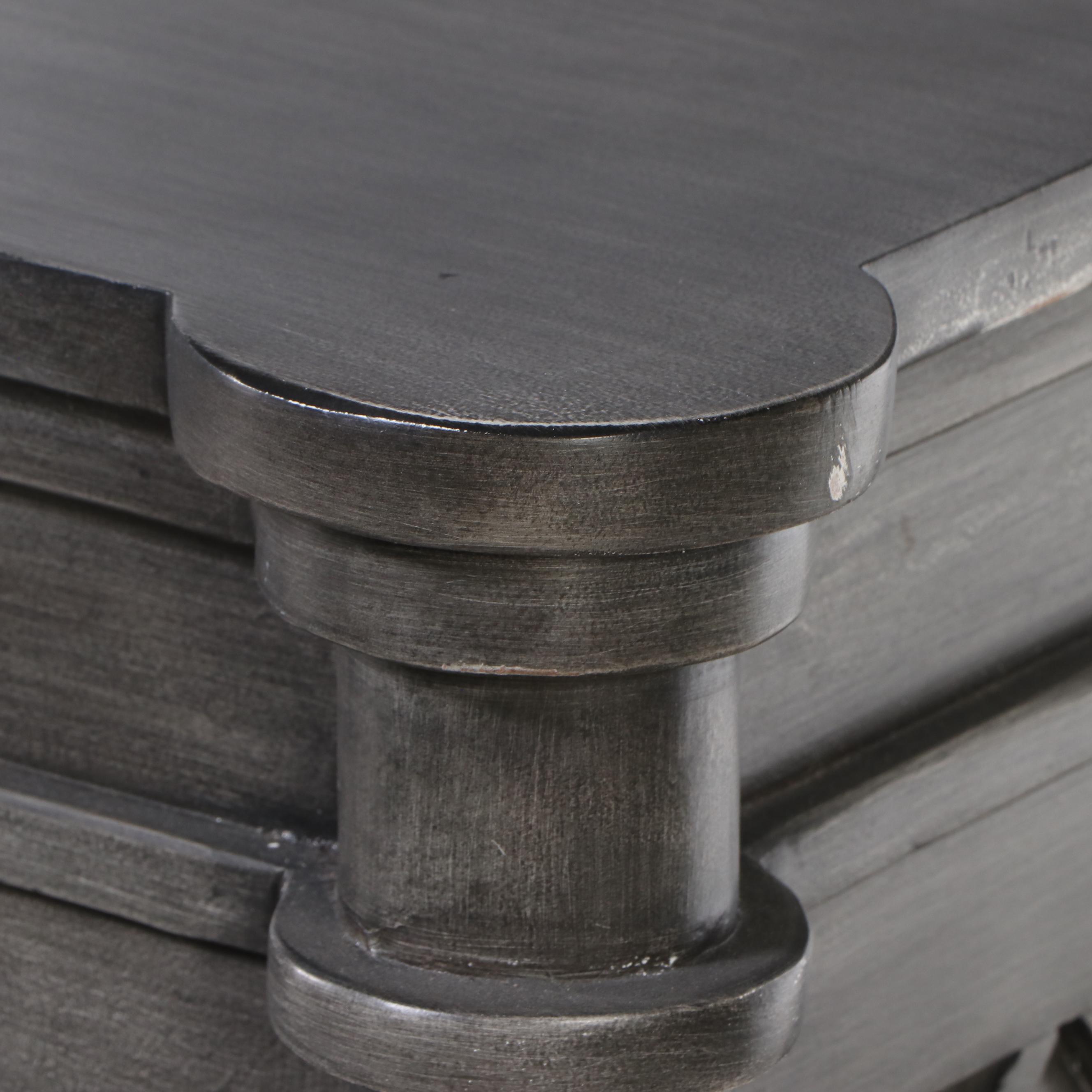 Contemporary Painted Grey Three-Drawer Chest
