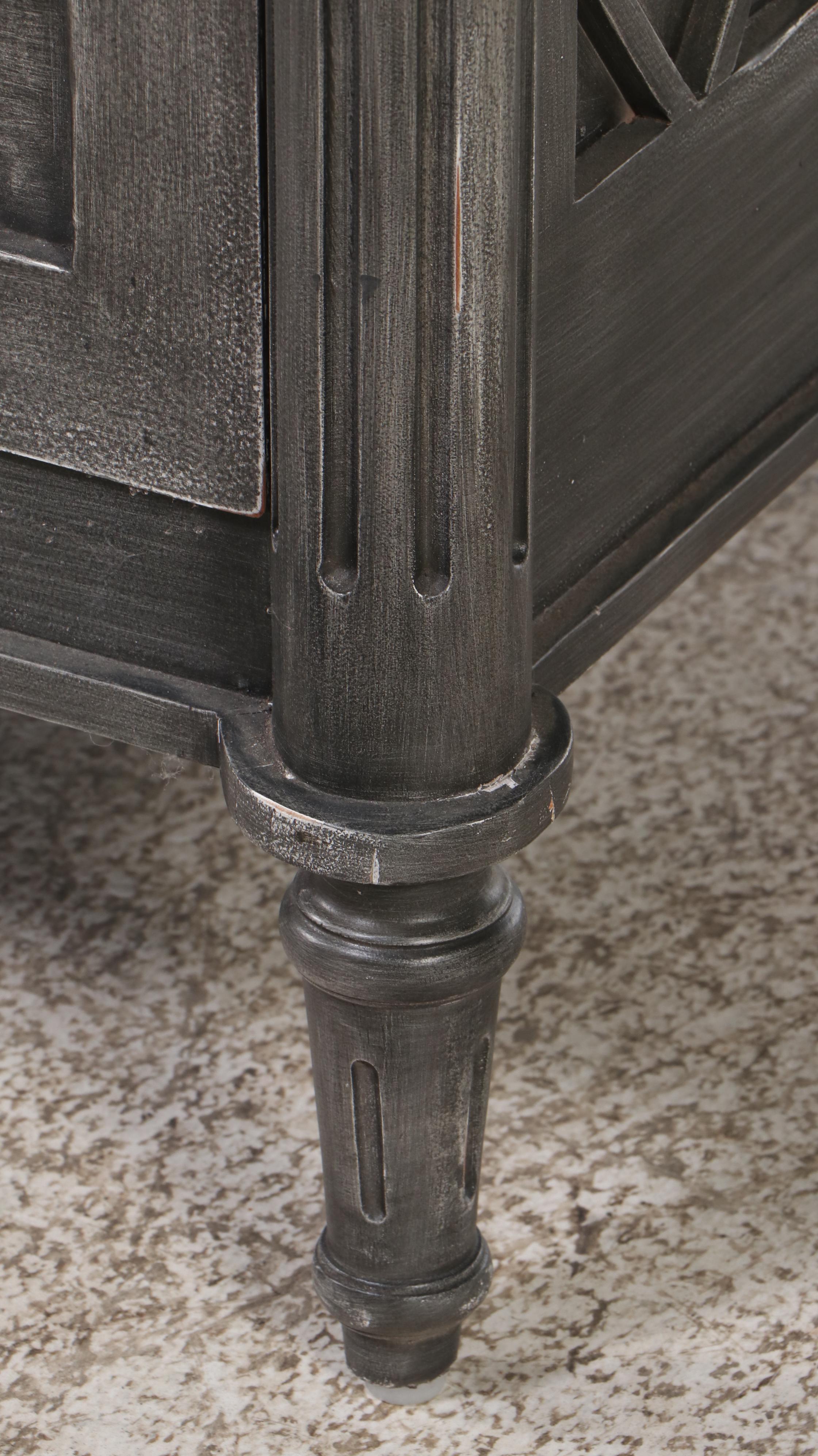 Contemporary Painted Grey Three-Drawer Chest