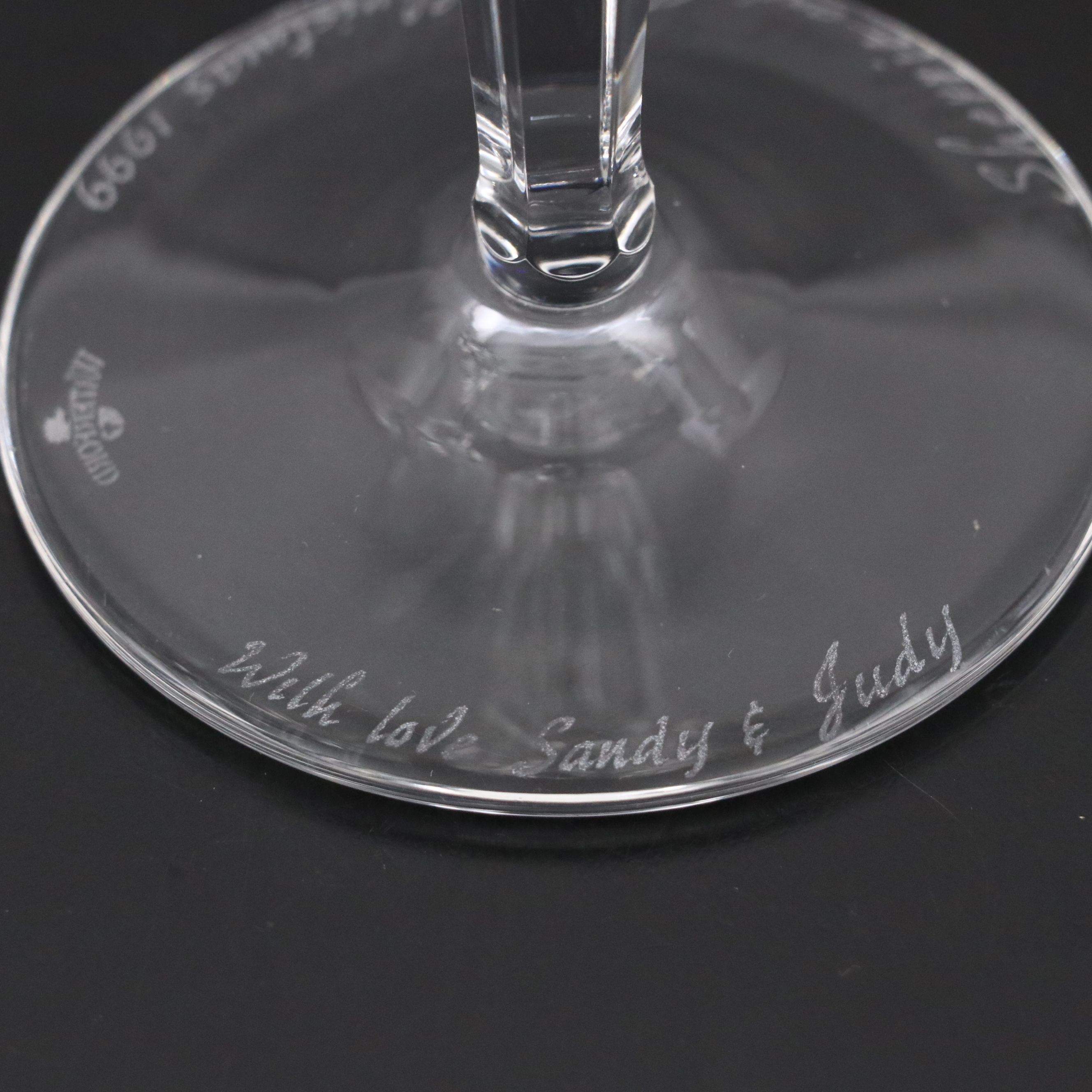 Waterford Crystal Millennium Series Champagne Flutes, 1999