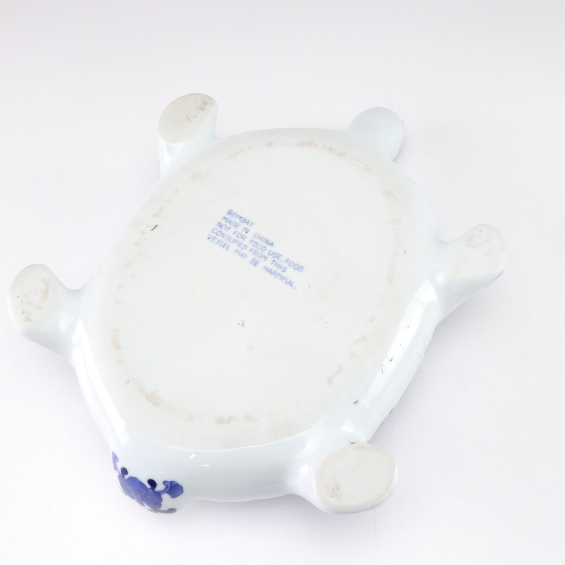 Bombay Chinese Blue & White Turtle Soup Tureen with Cachepot