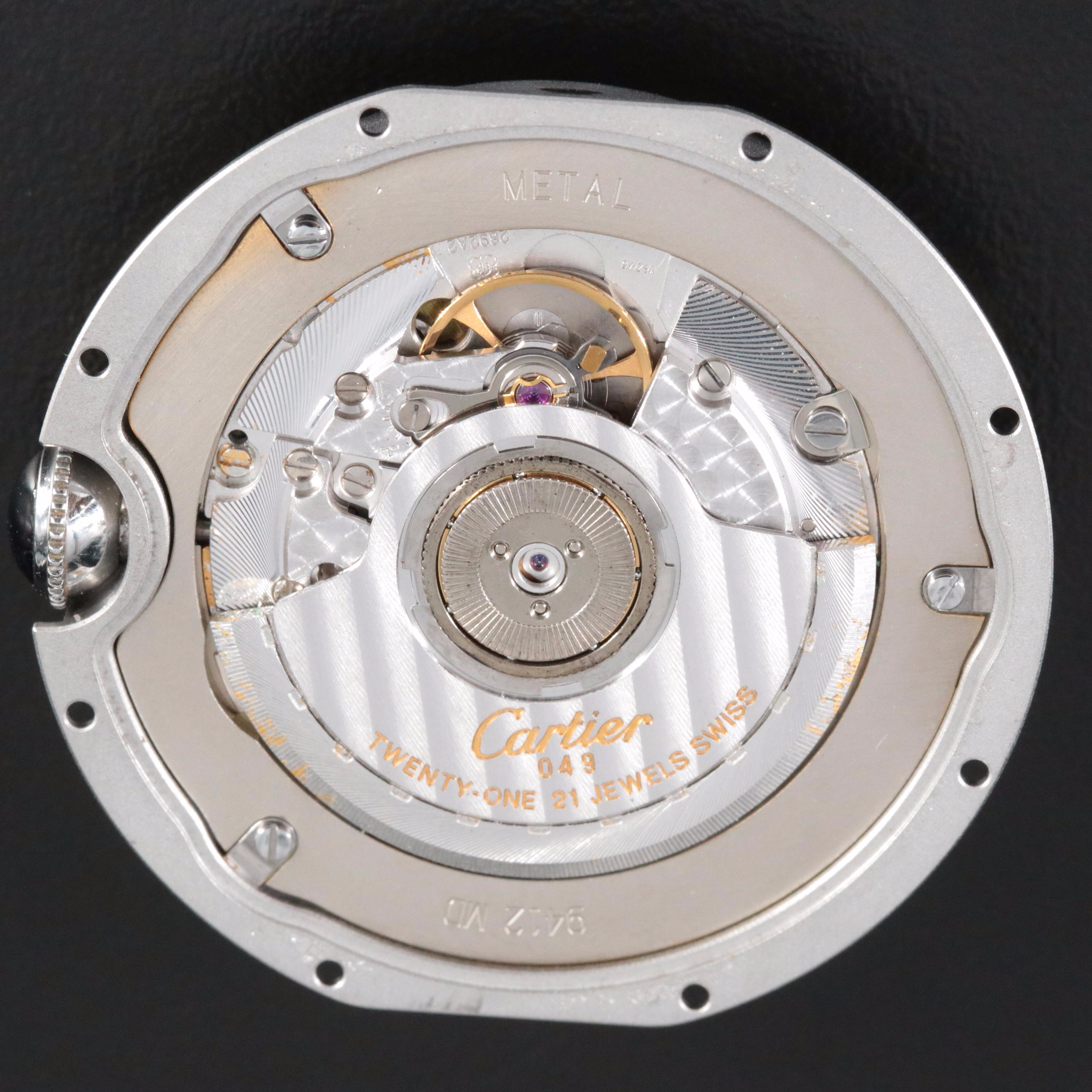 Cartier Ballon Bleu Diamonds Steel 42mm Automatic Watch