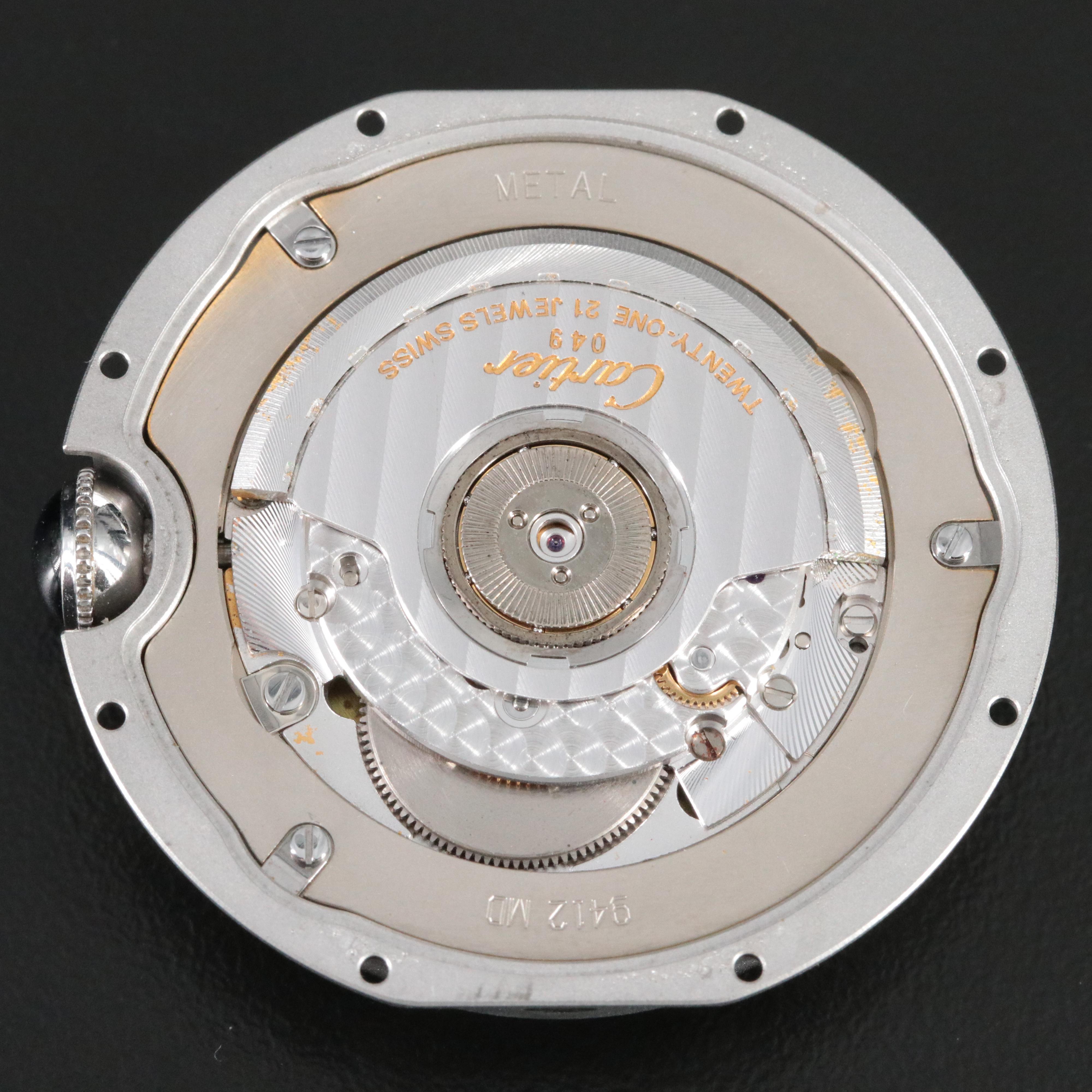 Cartier Ballon Bleu Diamonds Steel 42mm Automatic Watch