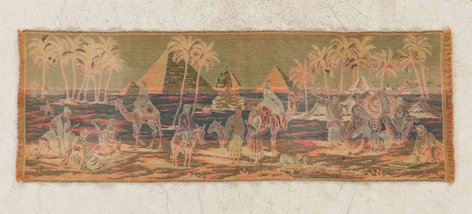 Belgium Tapestry of Egyptian Oasis Scenic Runner