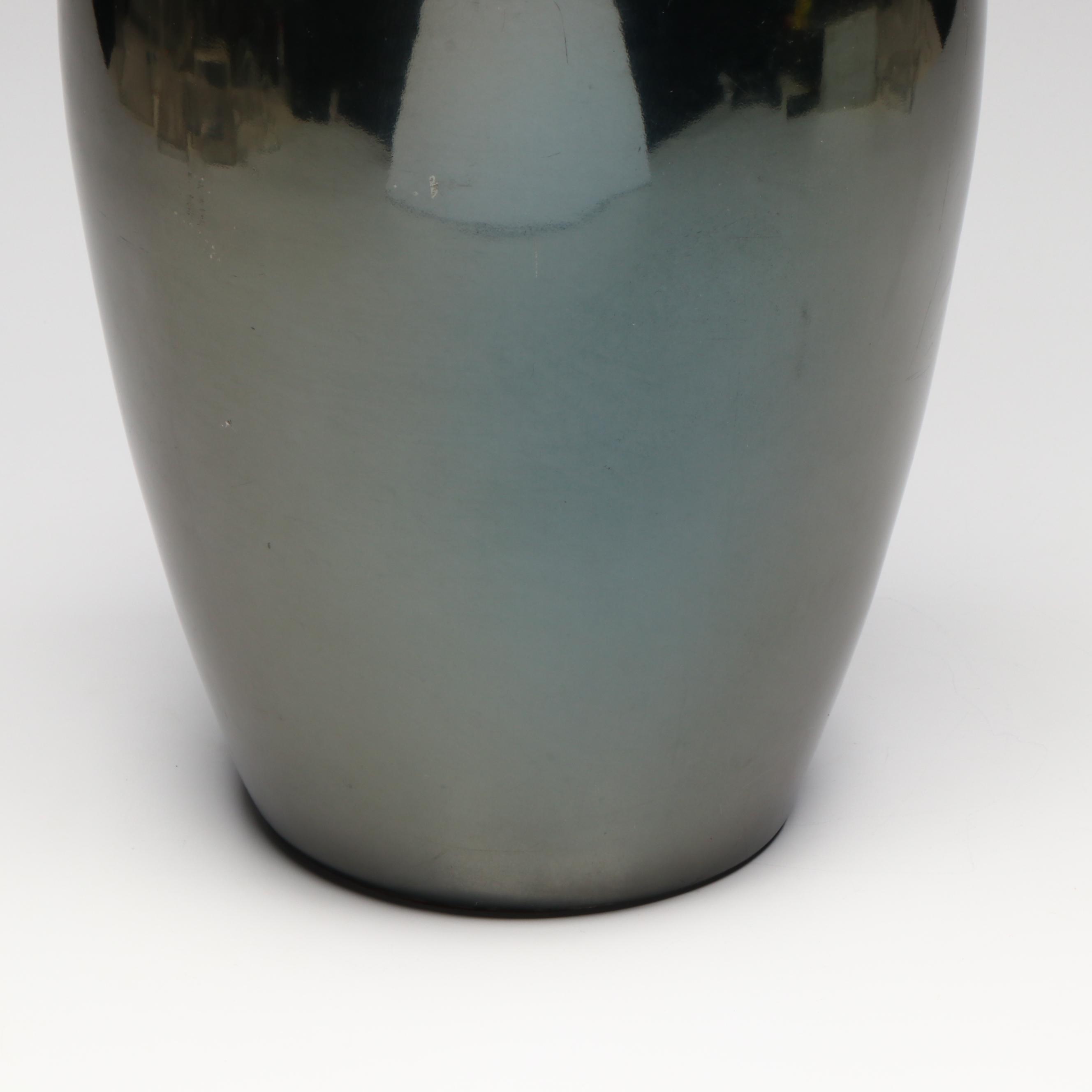Metallic Glazed Vase