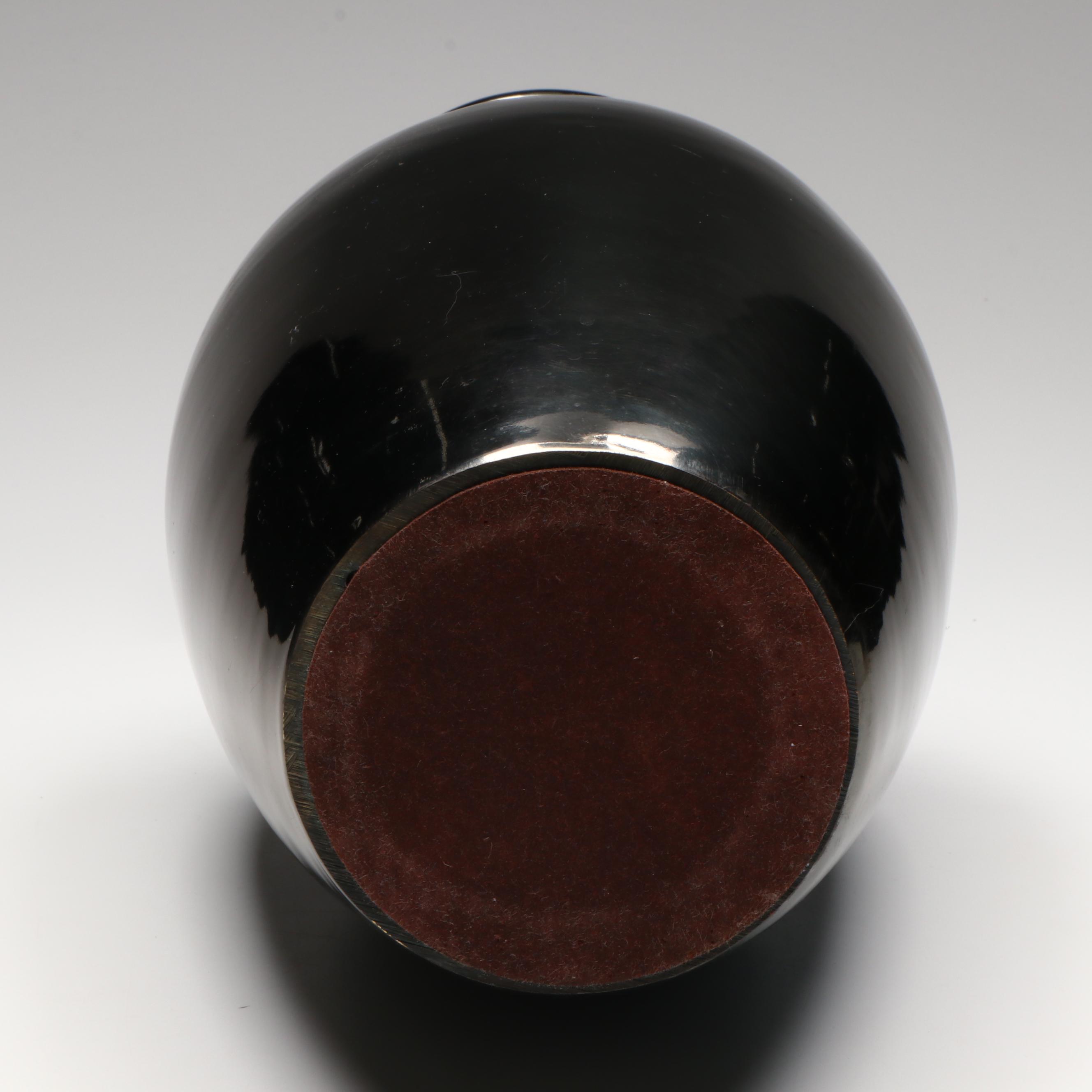 Metallic Glazed Vase