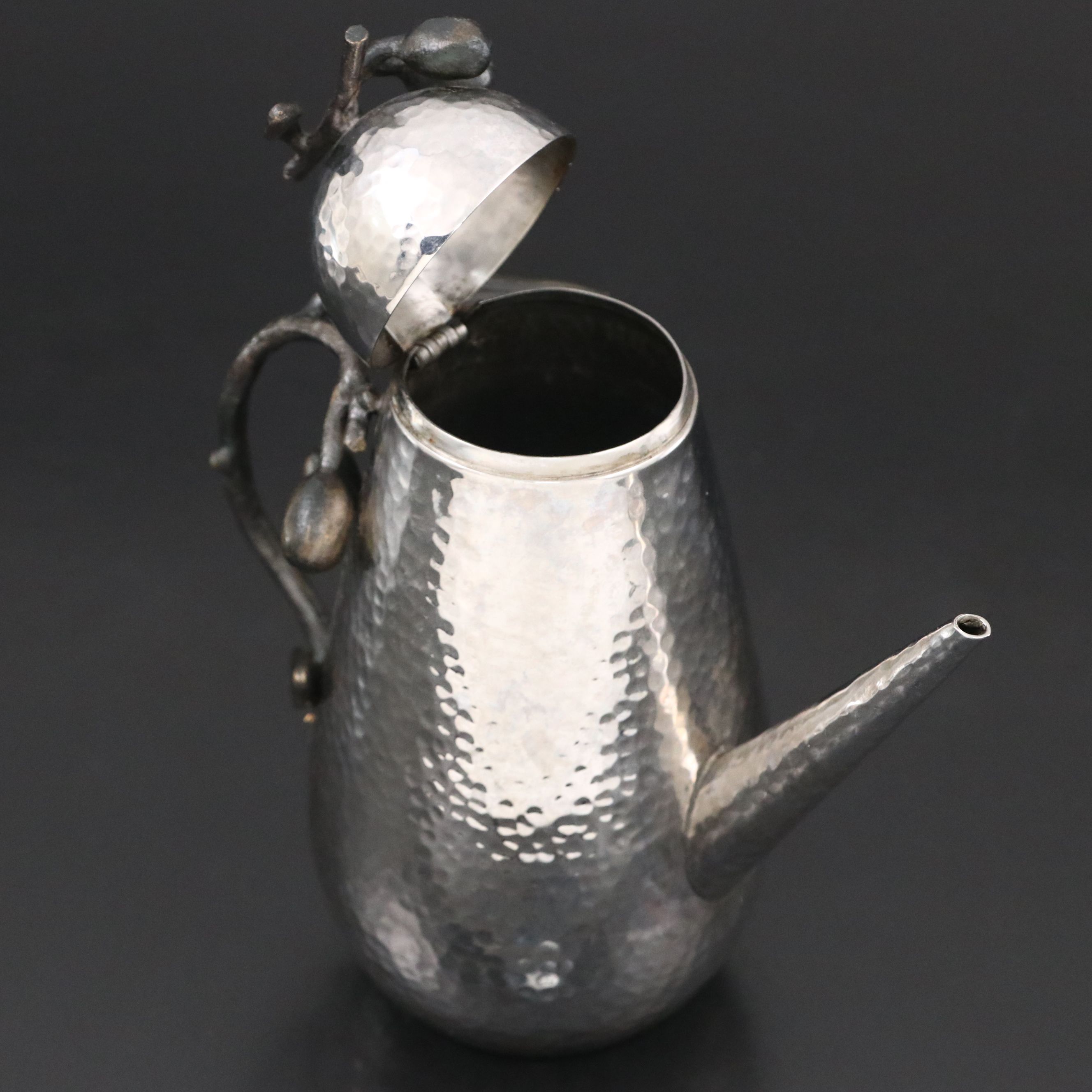Michael Aram Hammered Oil Dispenser with Figural Branch Handle