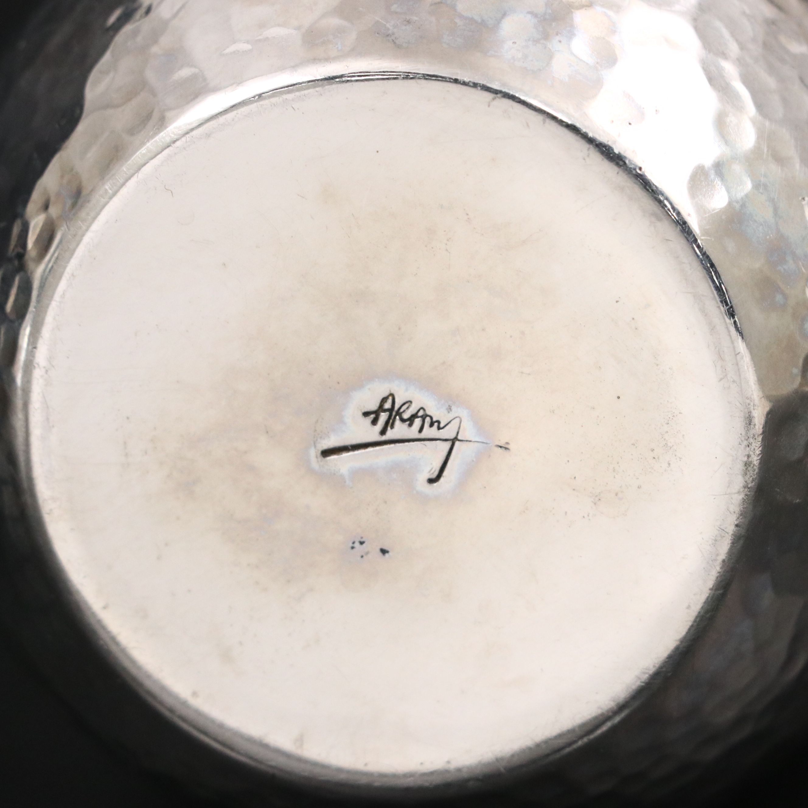 Michael Aram Hammered Oil Dispenser with Figural Branch Handle