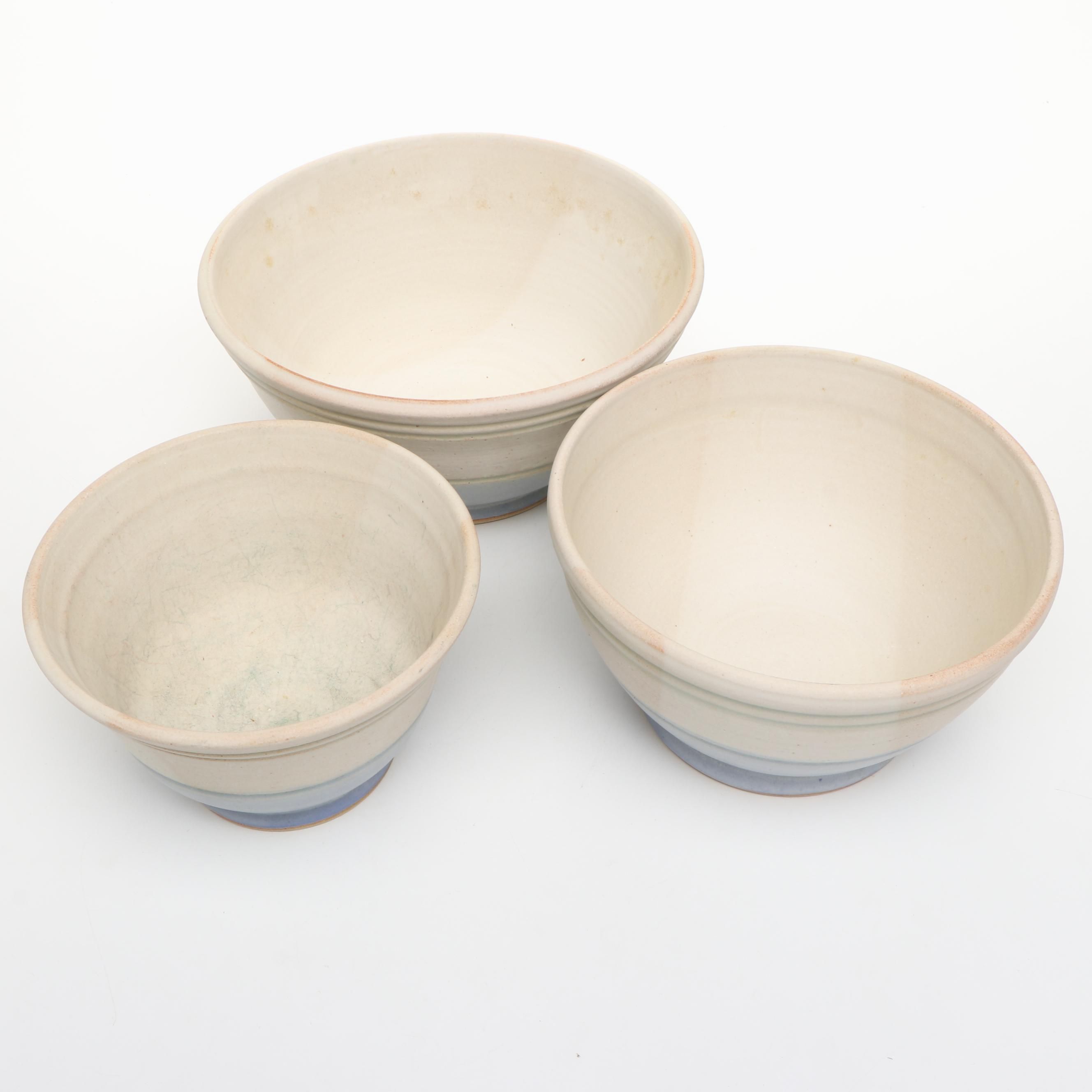 Dick Overman Stoneware Serving Bowls, 2005