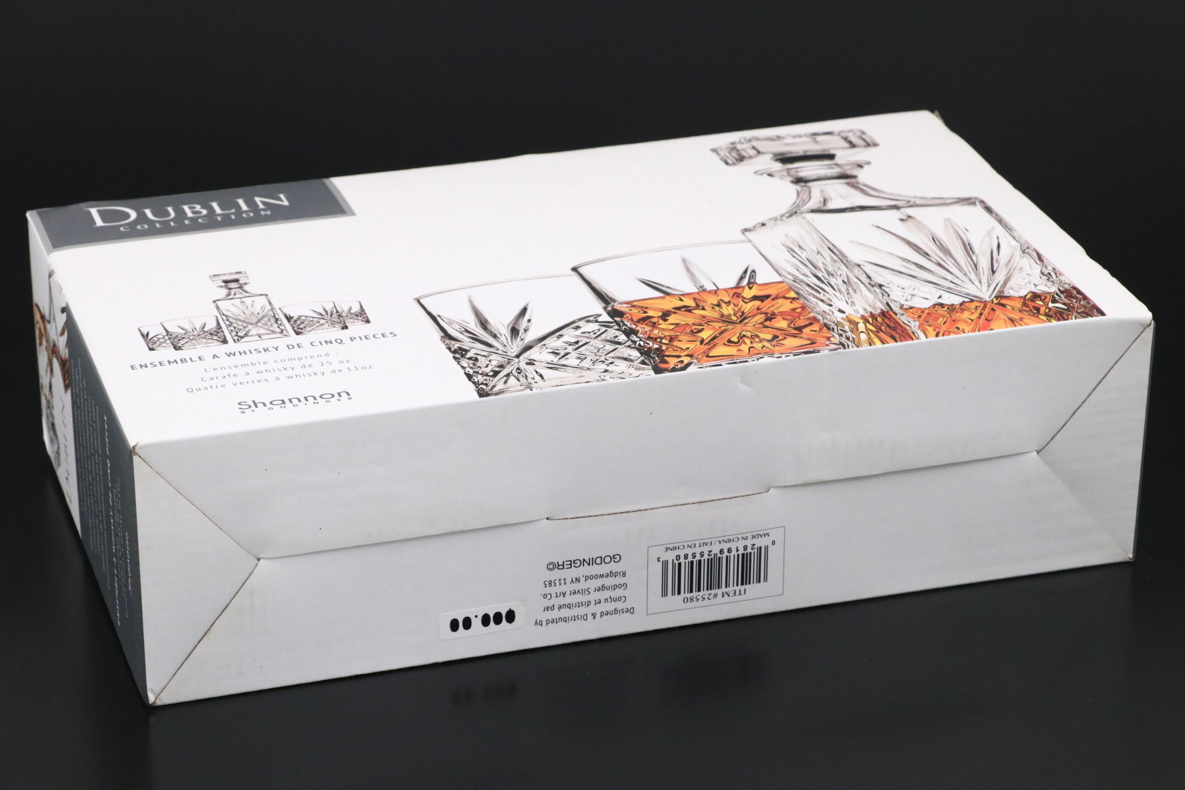 Shannon by Godinger Dublin Collection Whiskey Set