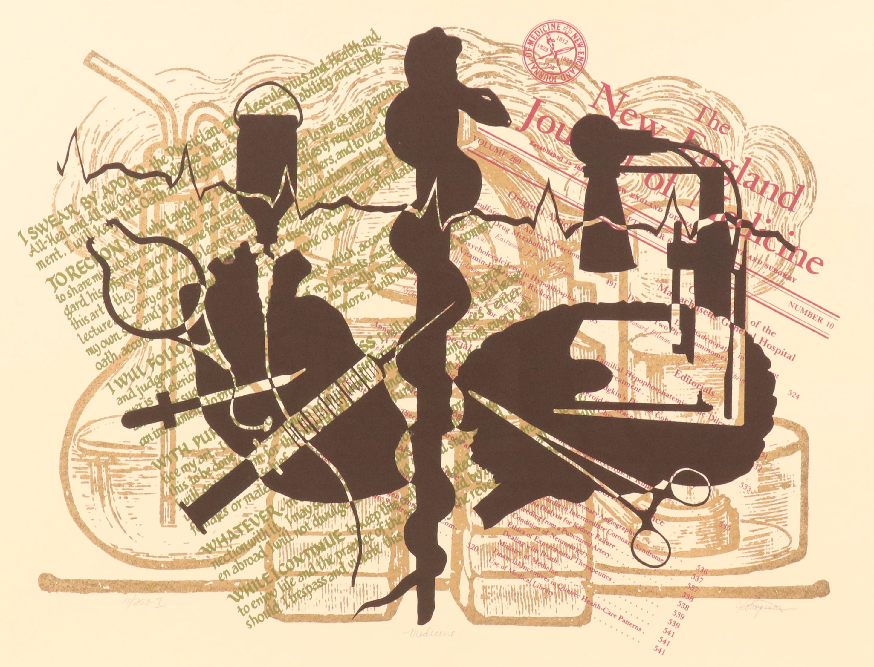 Dean Konopisos Serigraph "Medicine"