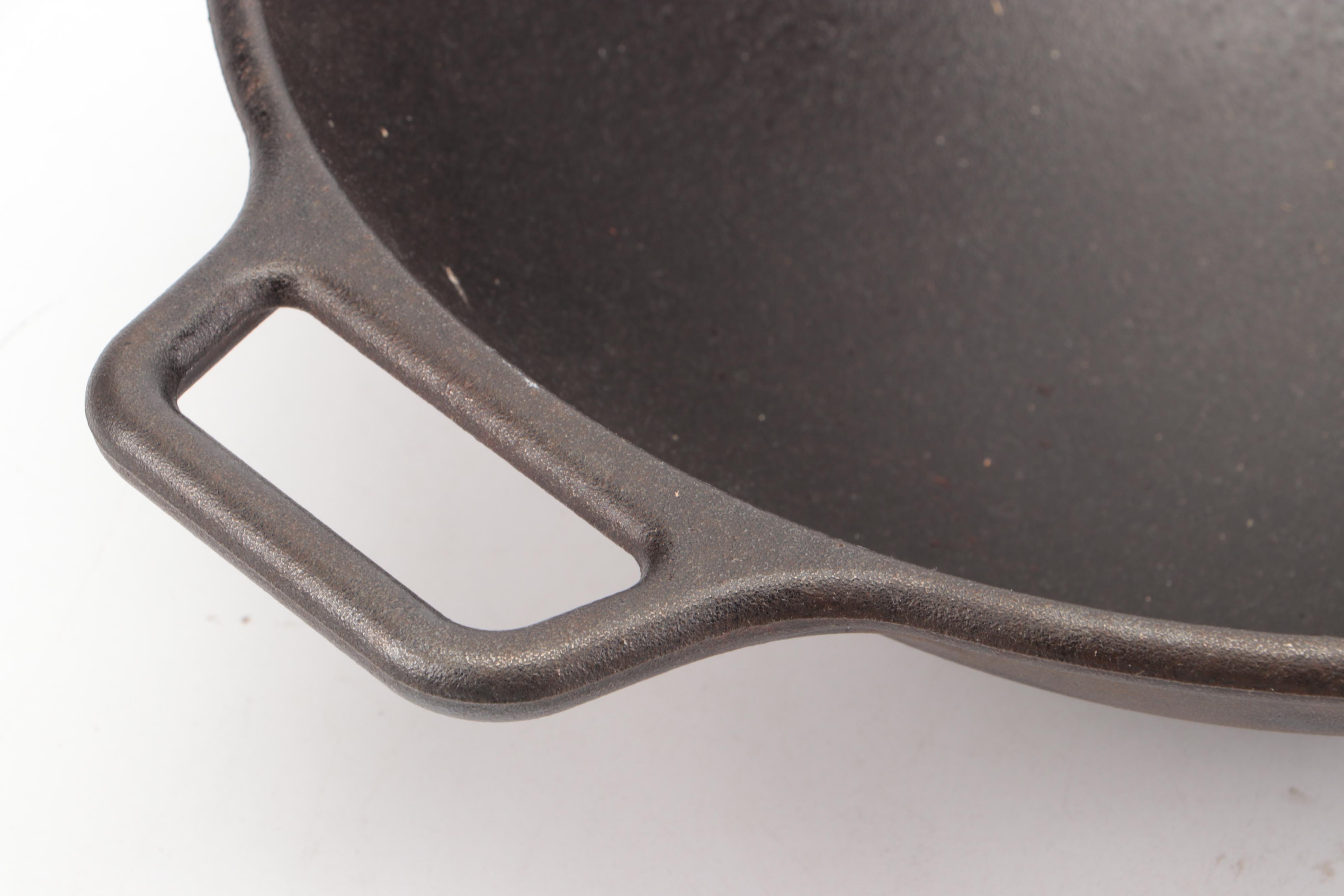 Lodge Cast Iron Wok with Wagner and Other Skillets