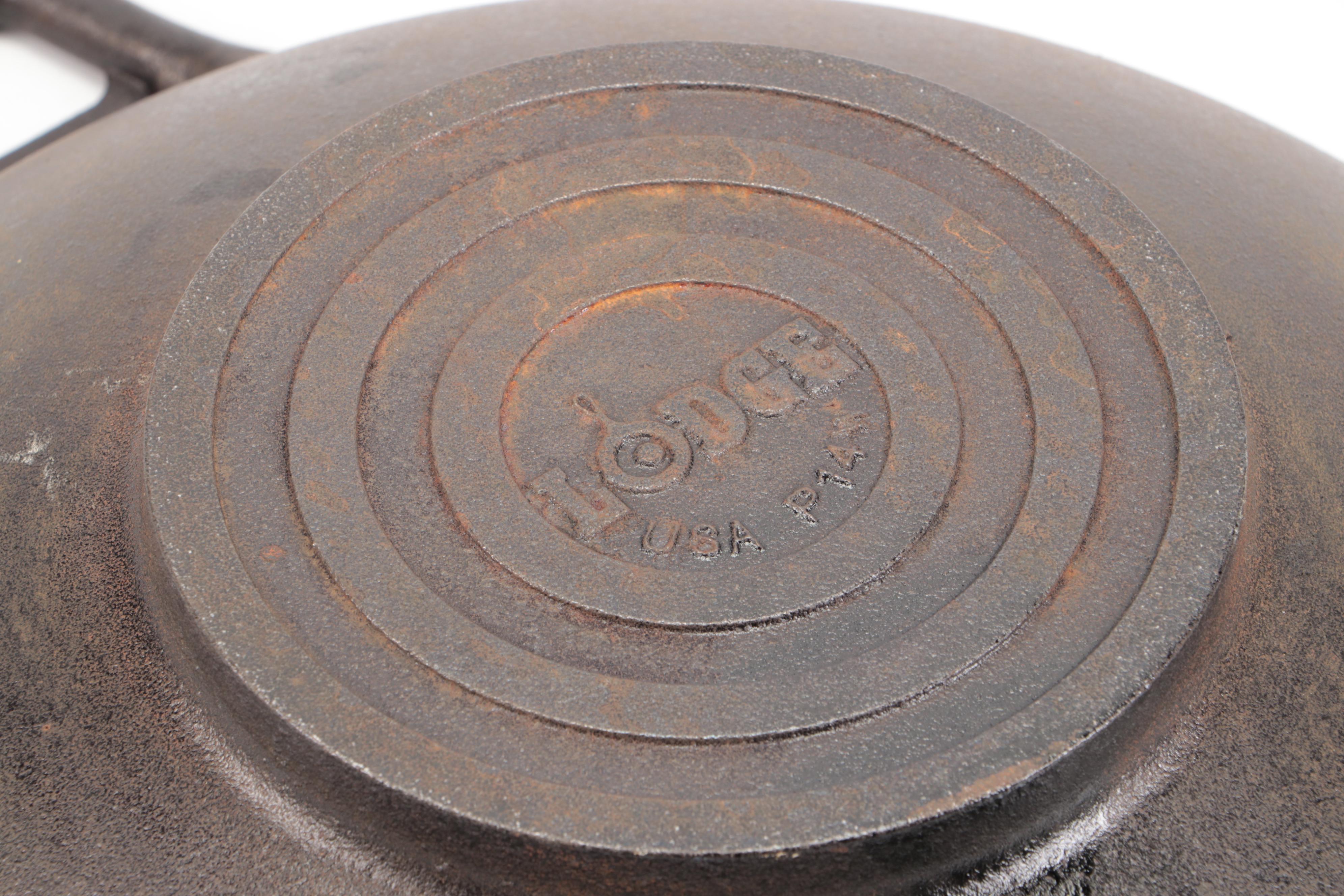 Lodge Cast Iron Wok with Wagner and Other Skillets