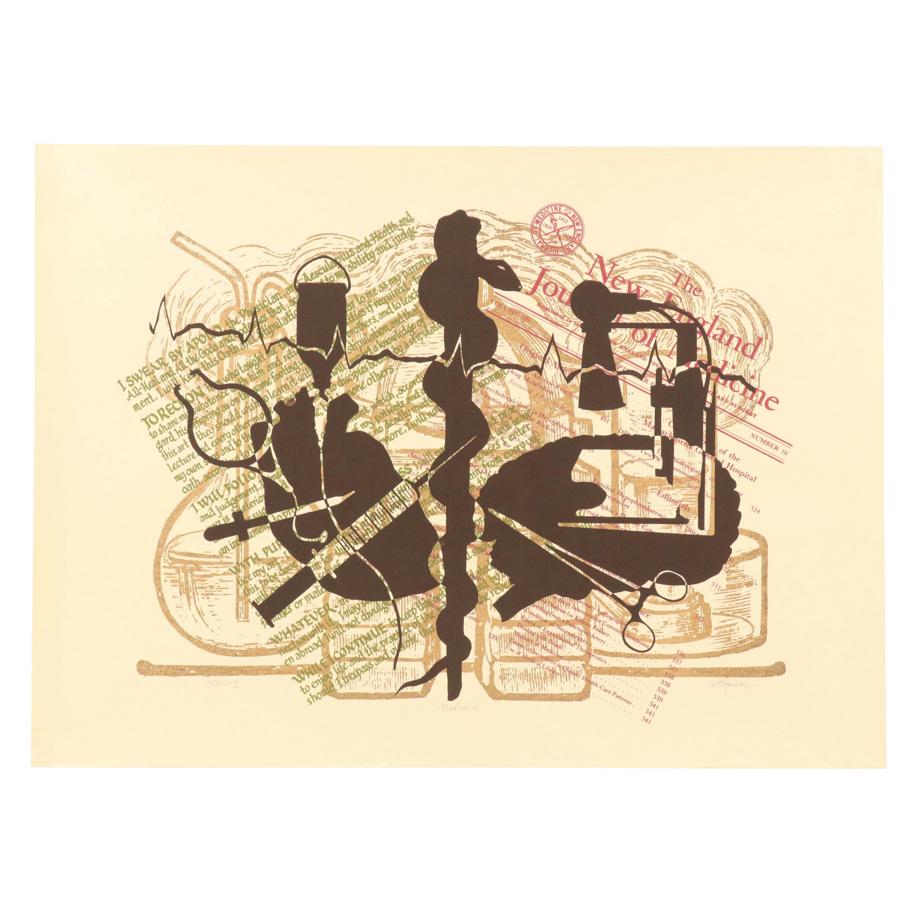 Dean Konopisos Serigraph "Medicine"