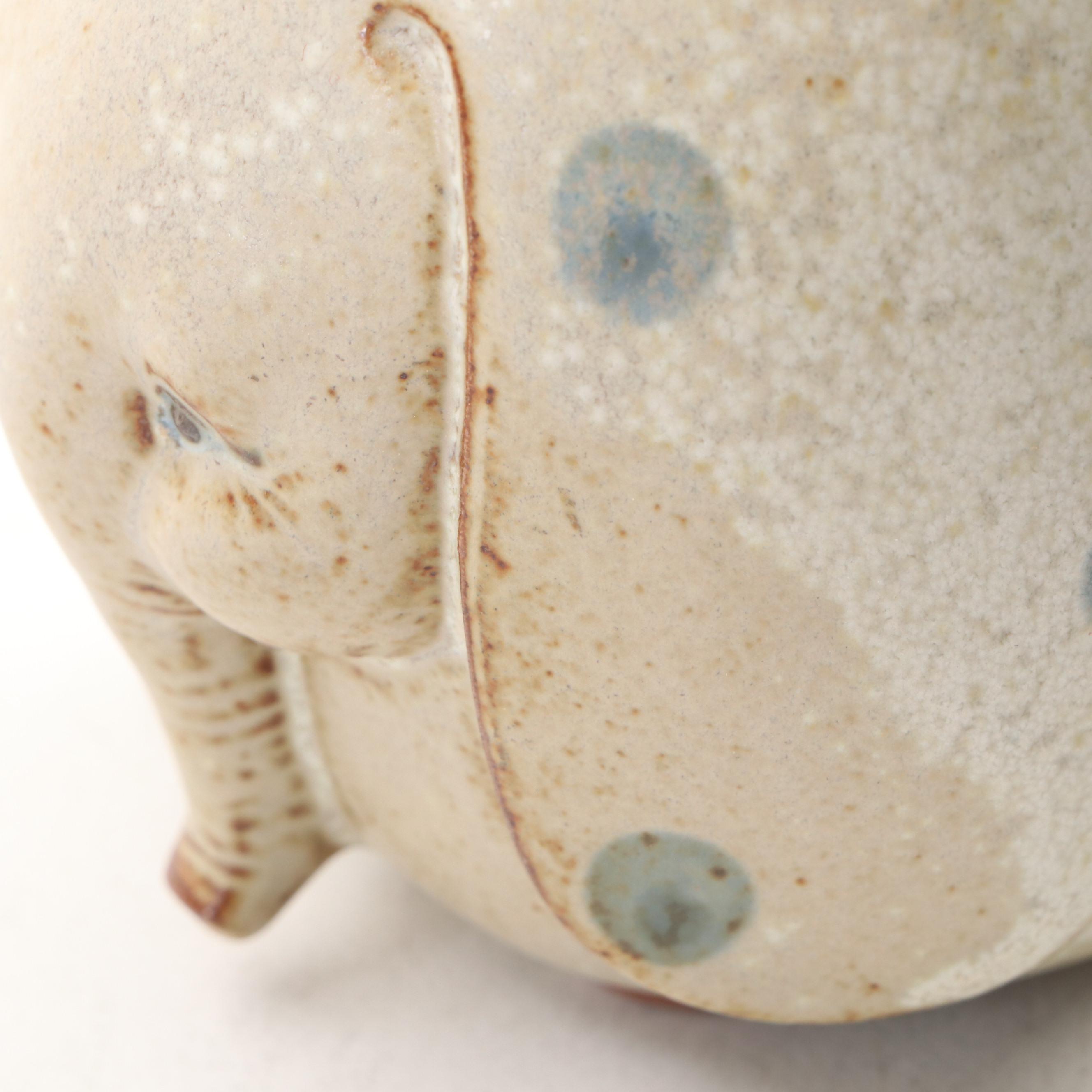 Japanese Stoneware Elephant Mug, Folk Art Elephant Plate and More