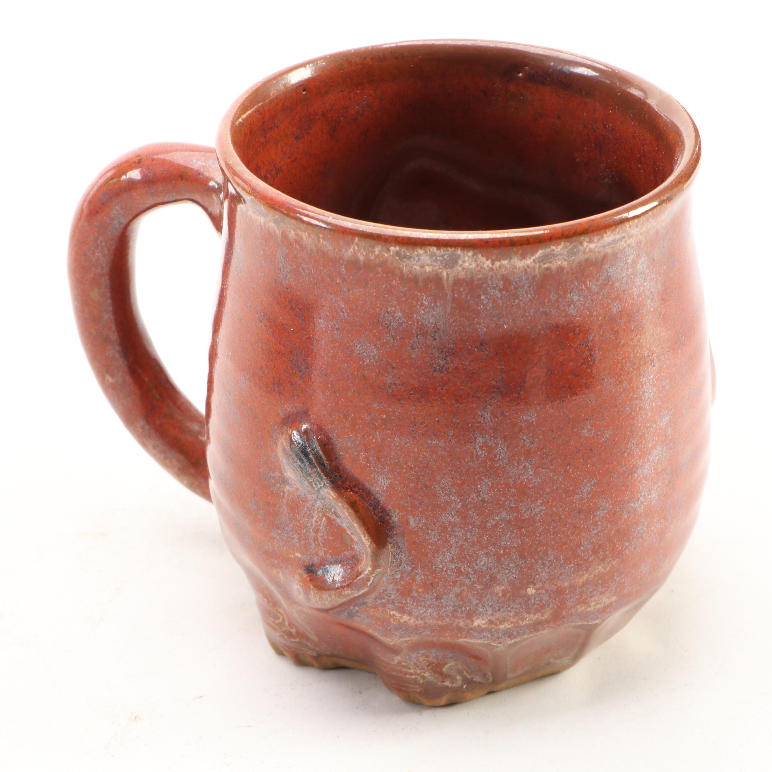 Japanese Stoneware Elephant Mug, Folk Art Elephant Plate and More