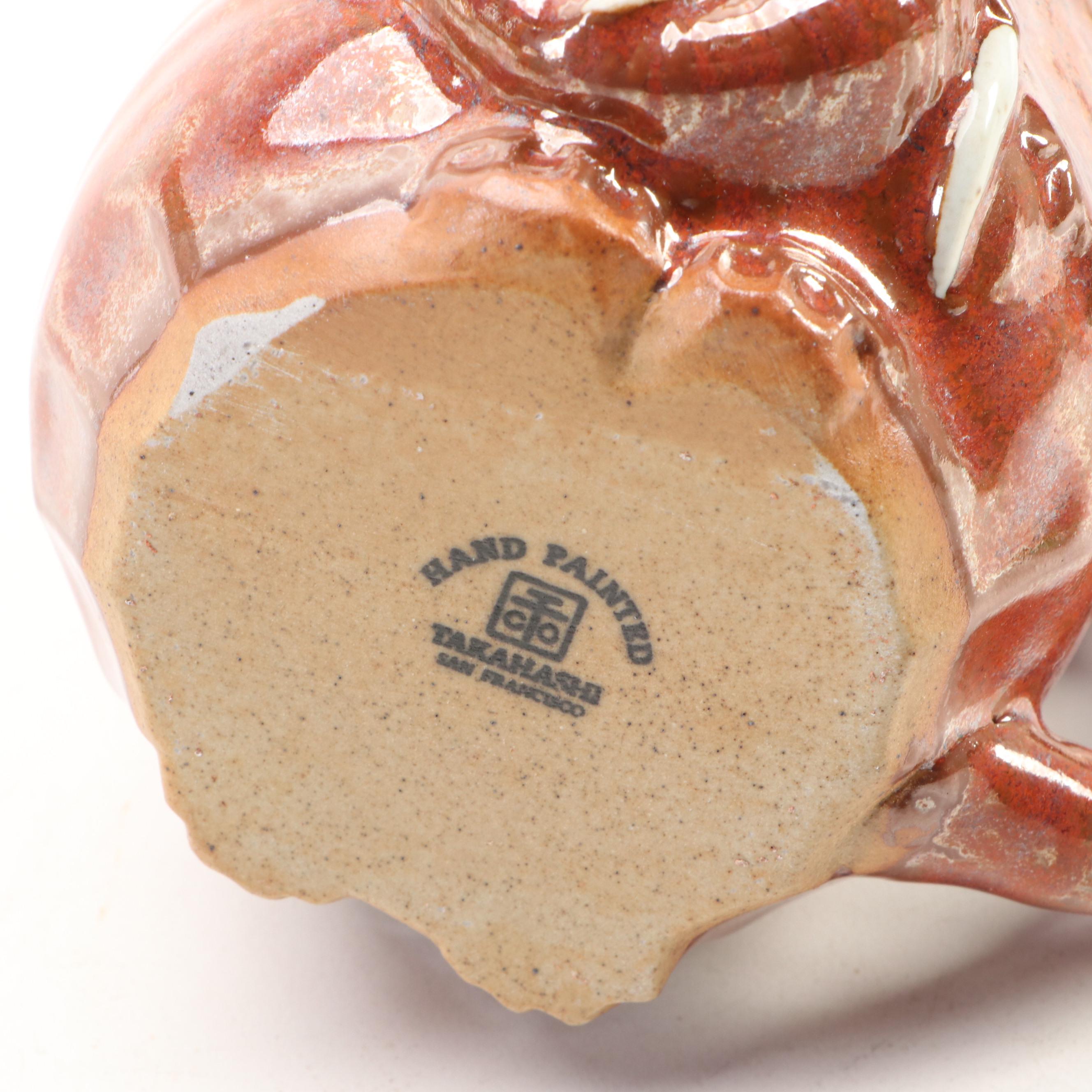 Japanese Stoneware Elephant Mug, Folk Art Elephant Plate and More