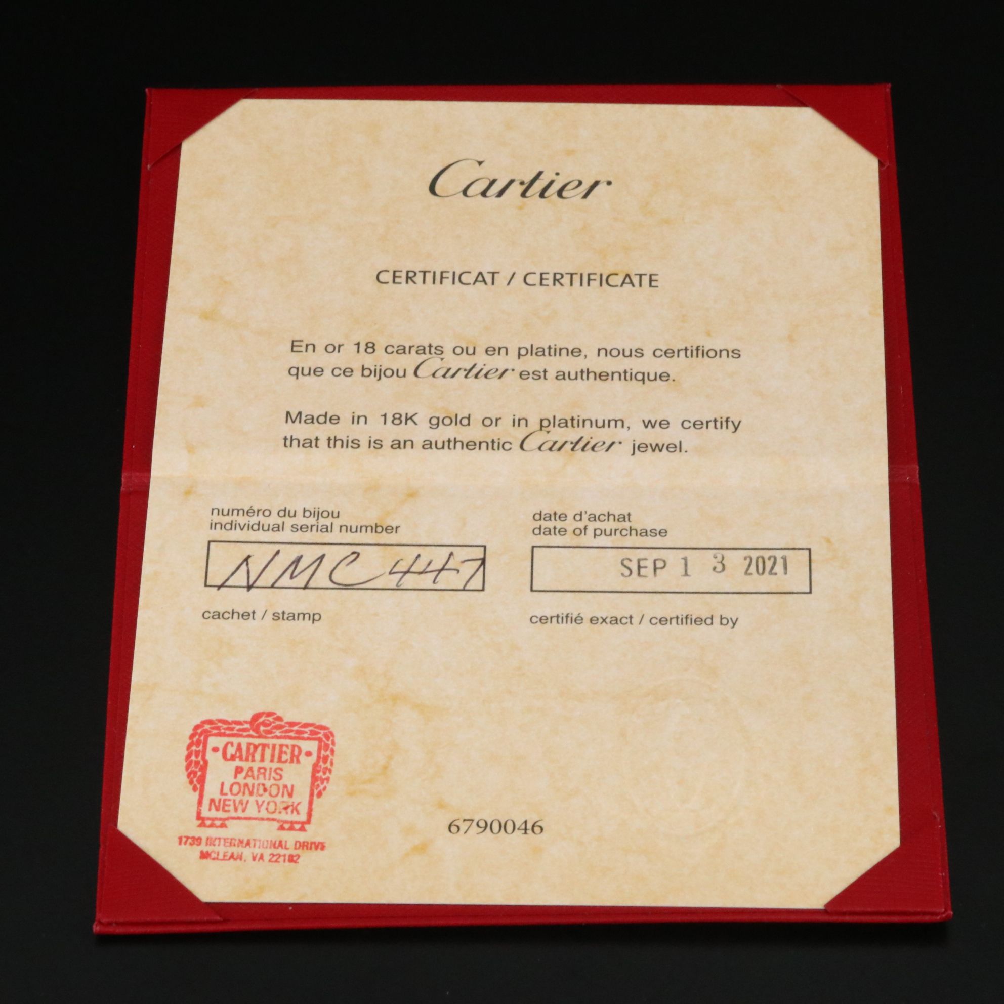 Cartier LOVE 18K Bracelet