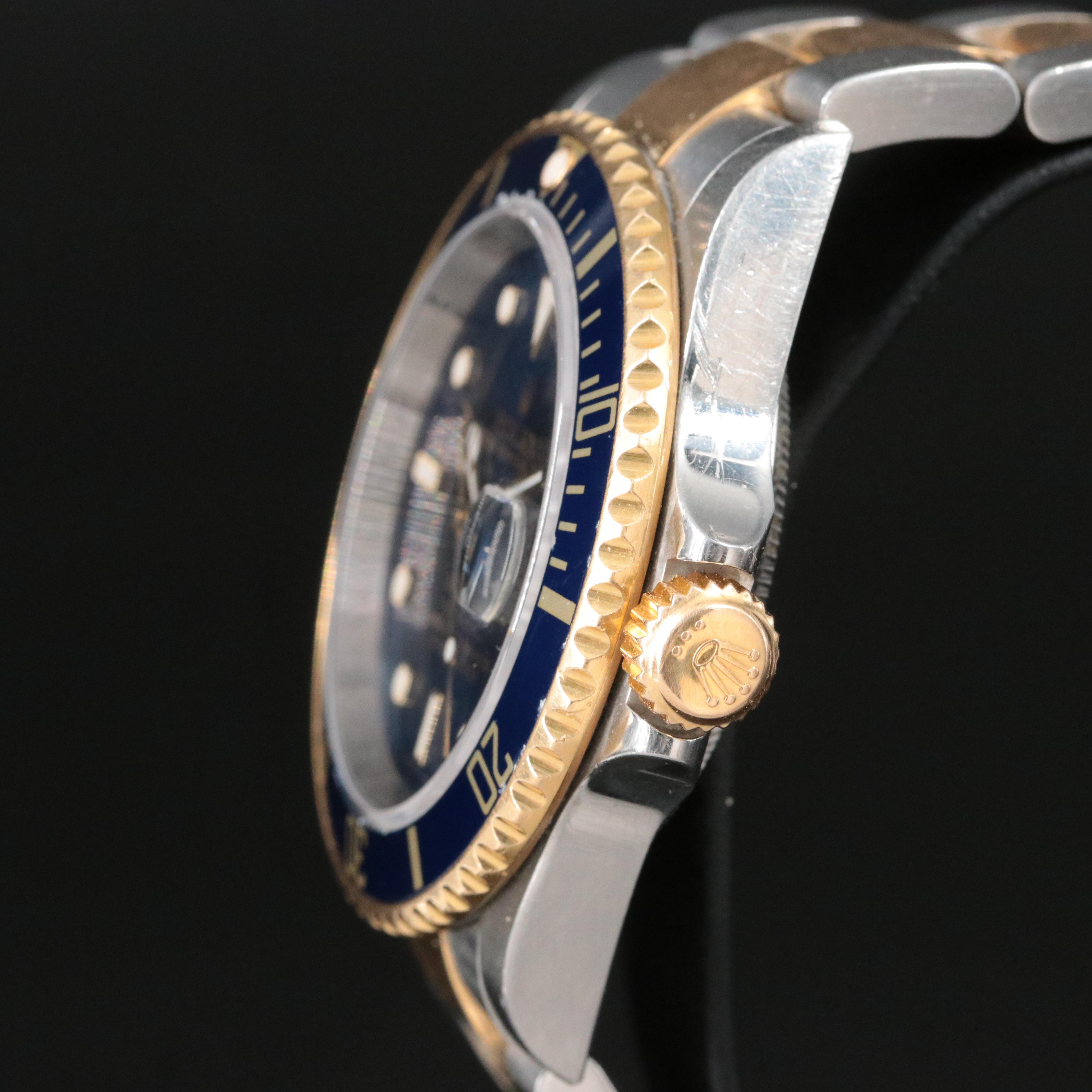 Rolex Submariner 16613 Blue 2007 Two Tone Watch