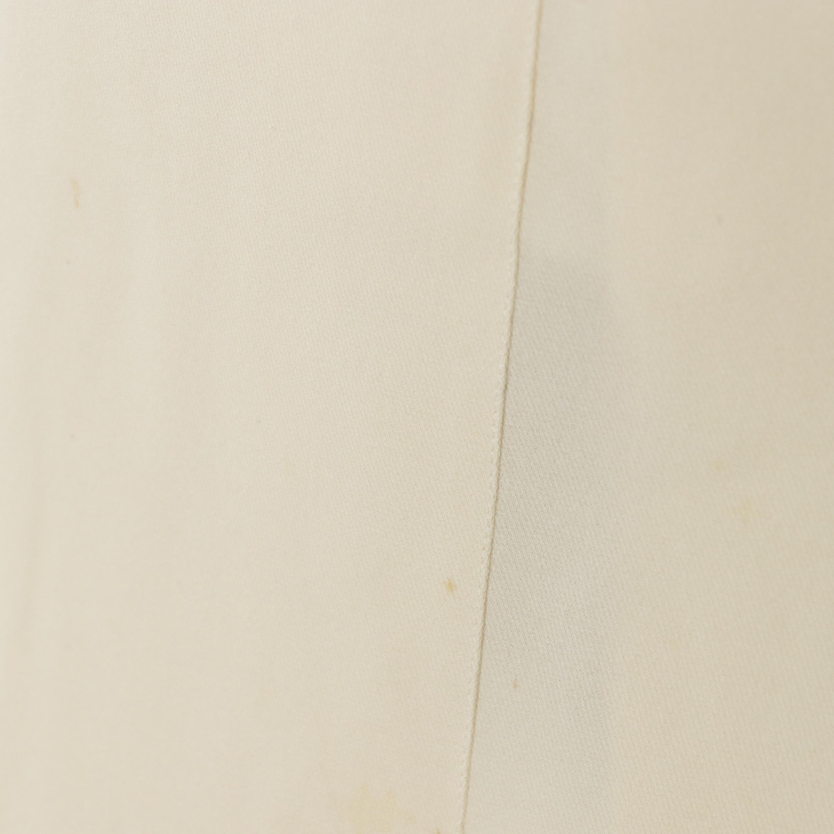 Chanel Spring Collection Pleated Sleeveless Top and Skirt in Off-White Silk