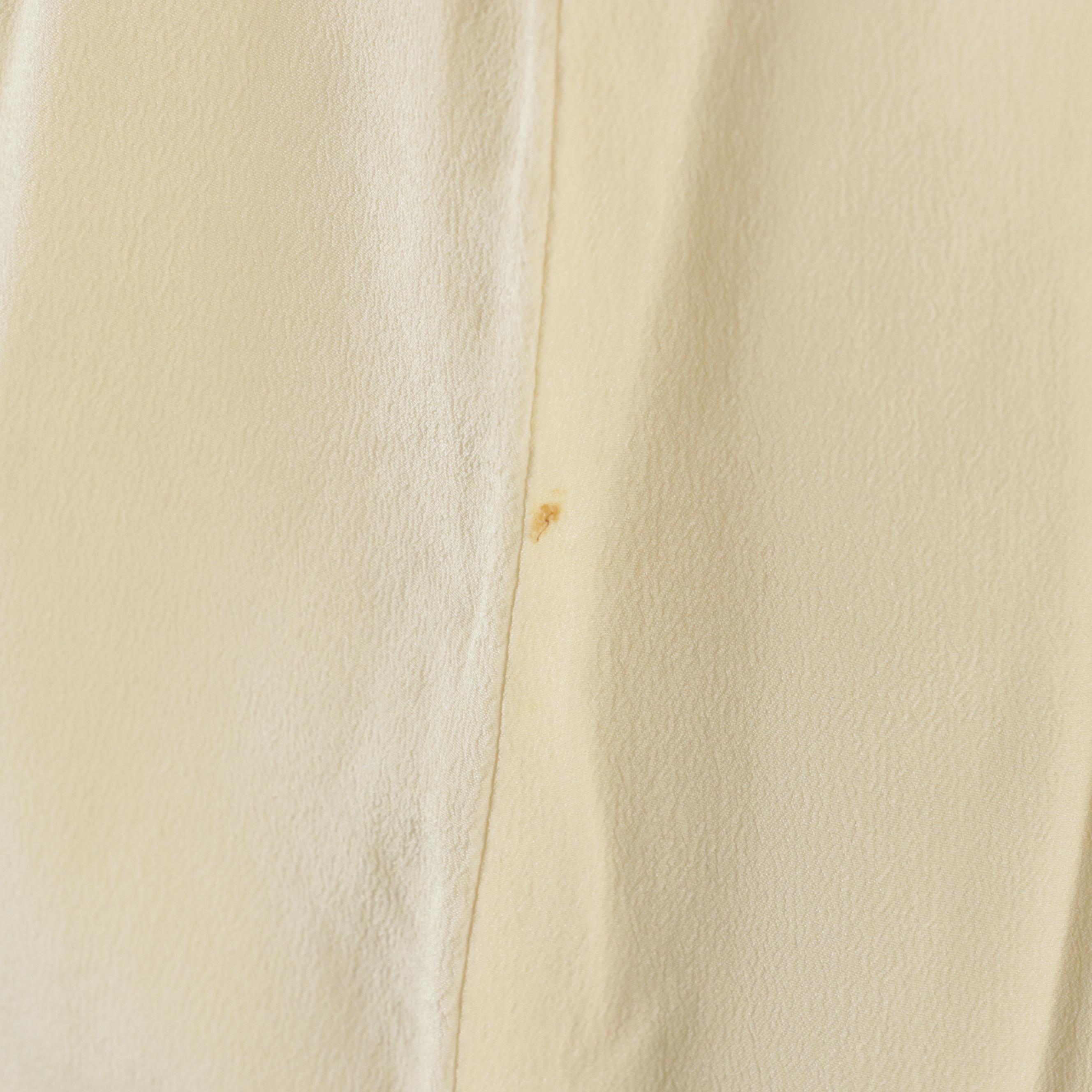 Chanel Spring Collection Pleated Sleeveless Top and Skirt in Off-White Silk