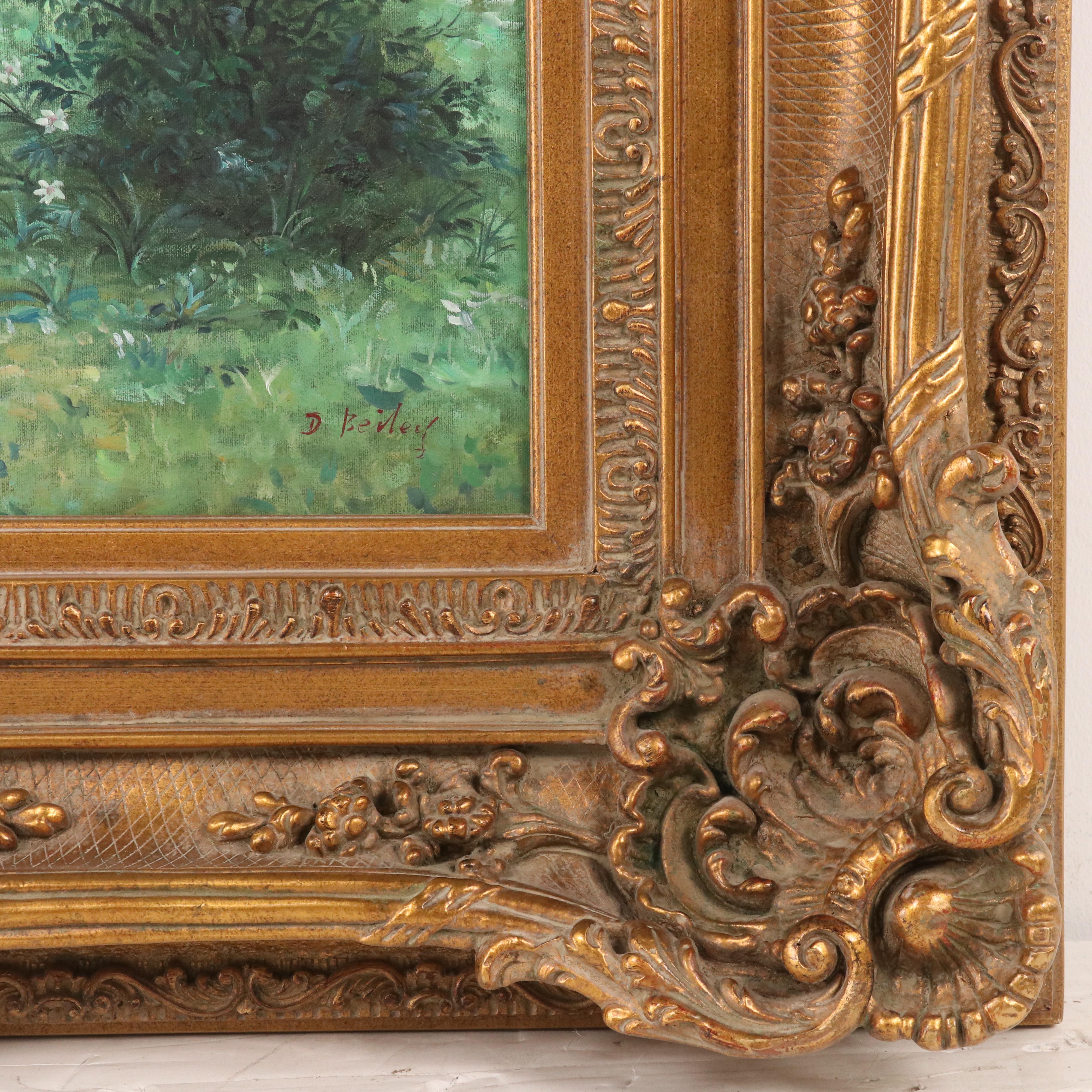 After William Adolphe Bouguereau Oil Painting "Invading Cupid's Realm"