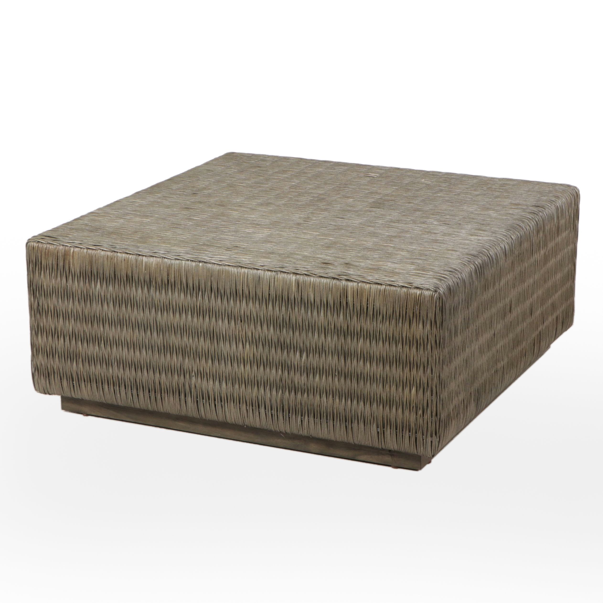 Lexington Furniture Contemporary Wicker Rattan Coffee Table