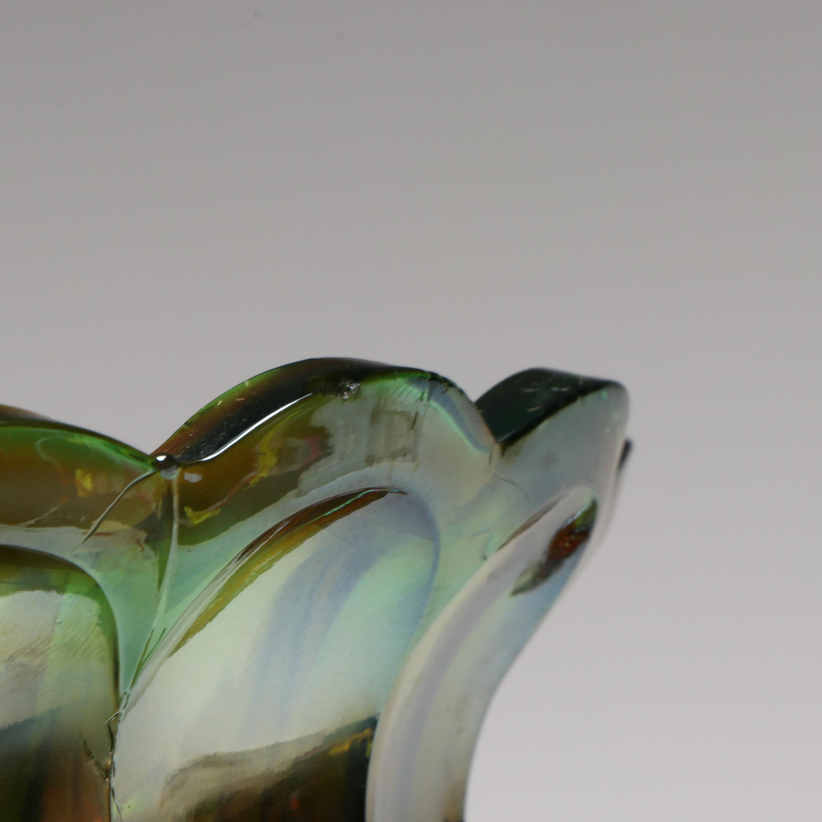 Indiana "Harvest Grape" and Turkey Shaped Jars with Other Carnival Glass