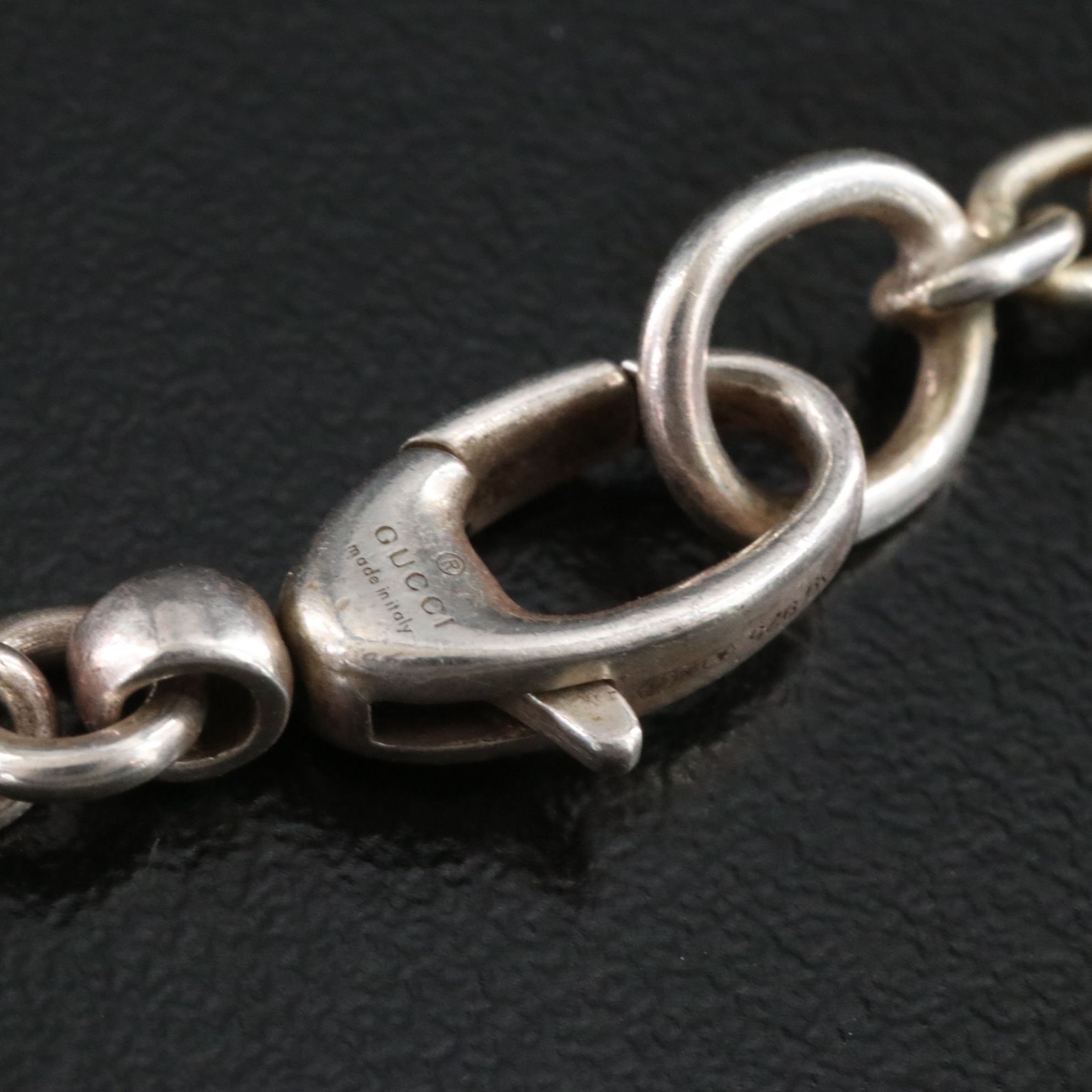 Gucci Britt Sterling Interlocking G Necklace