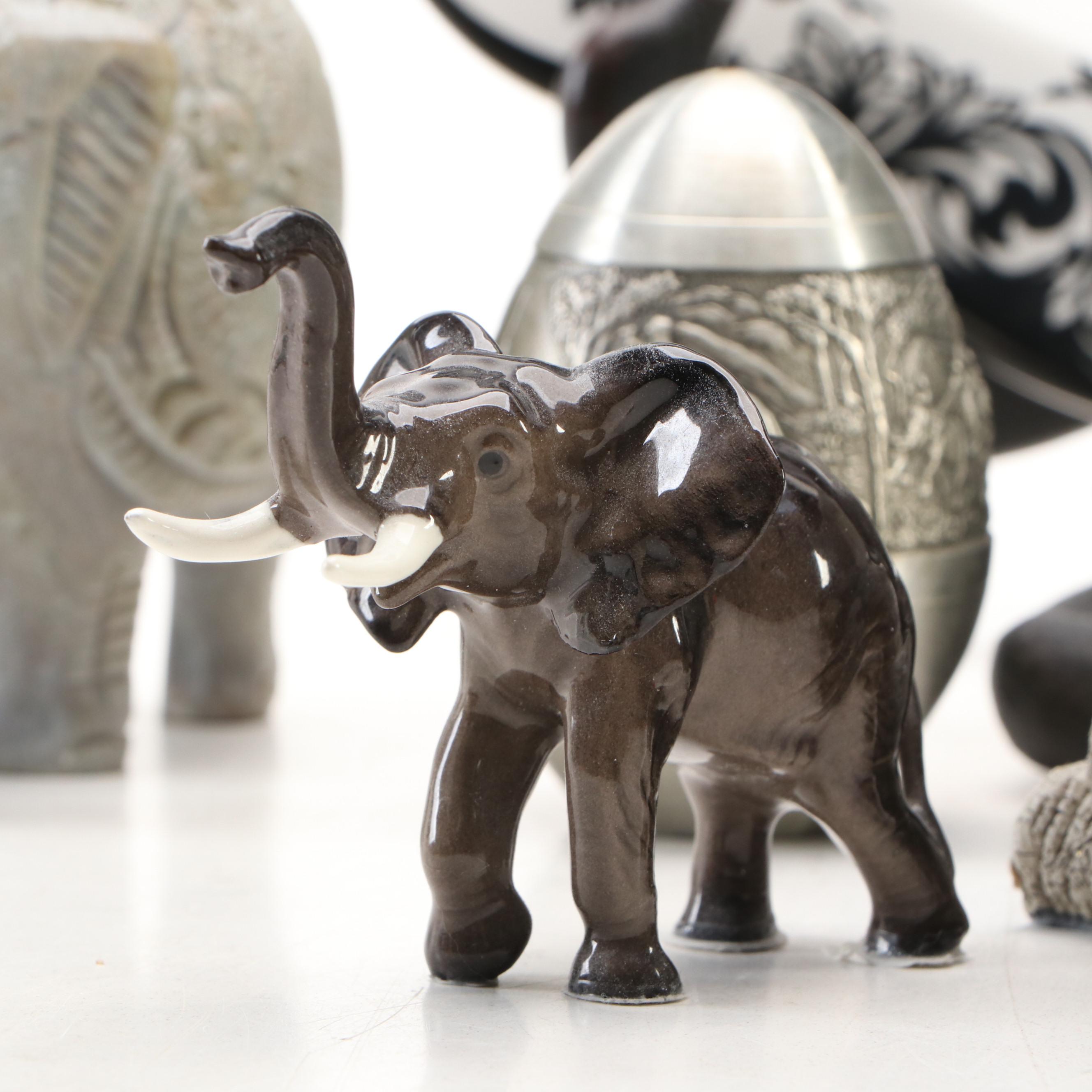 Thai Souvenir Salt and Pepper Shakers and More Elephant Themed Décor