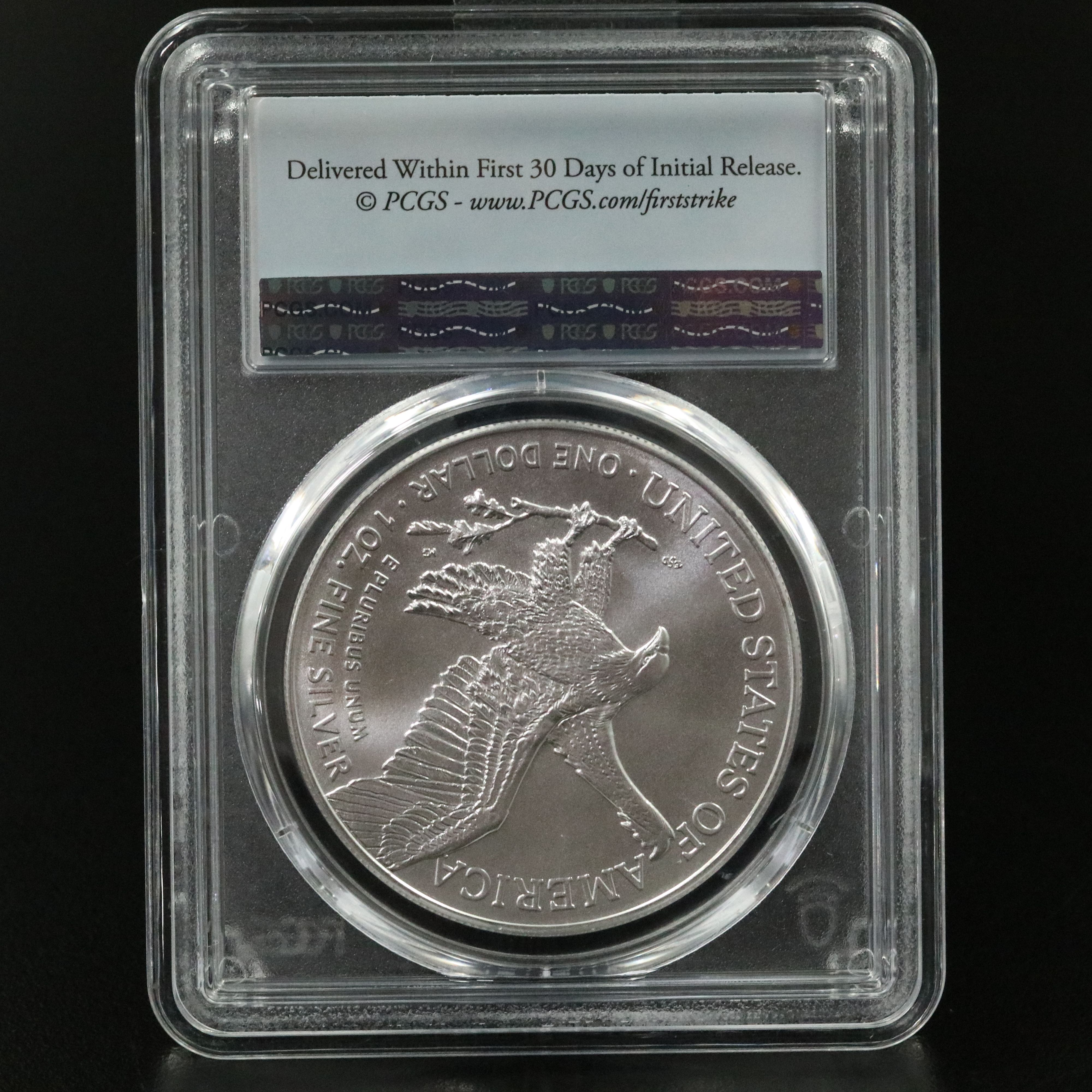 PCGS Graded MS70 2025 $1 American Silver Eagle