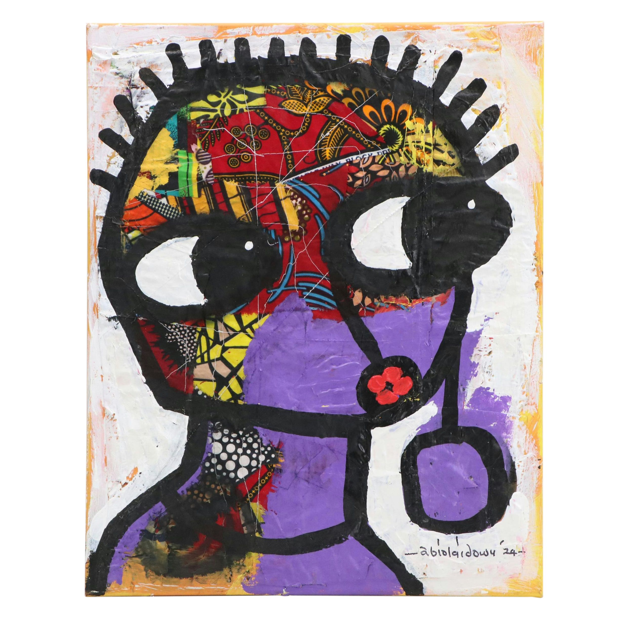 Abiola Idowu Stylized Portrait Collage "My Everything," 2024