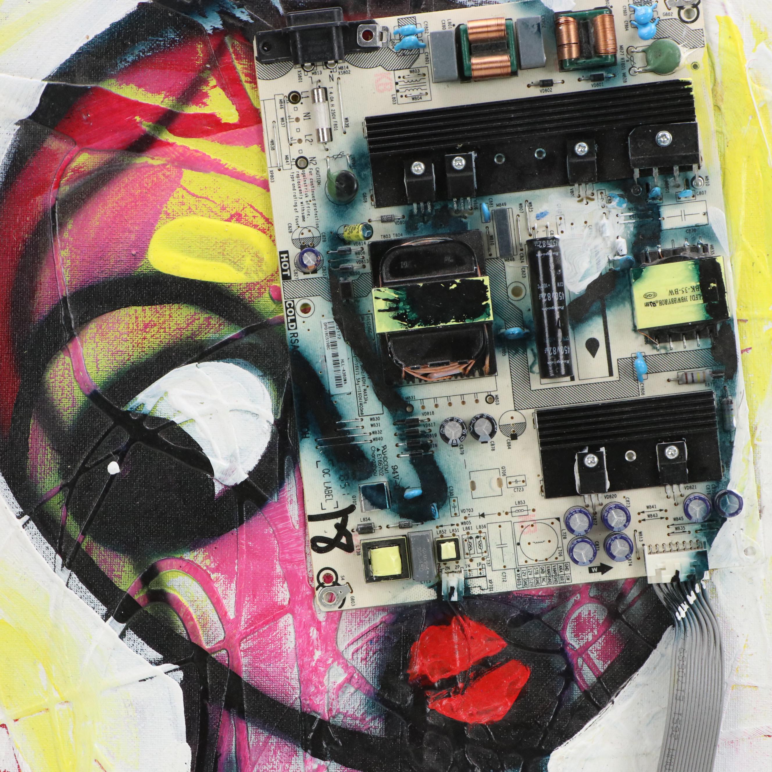 Abiola Idowu Stylized Portrait Collage "Life of Joy," 2023