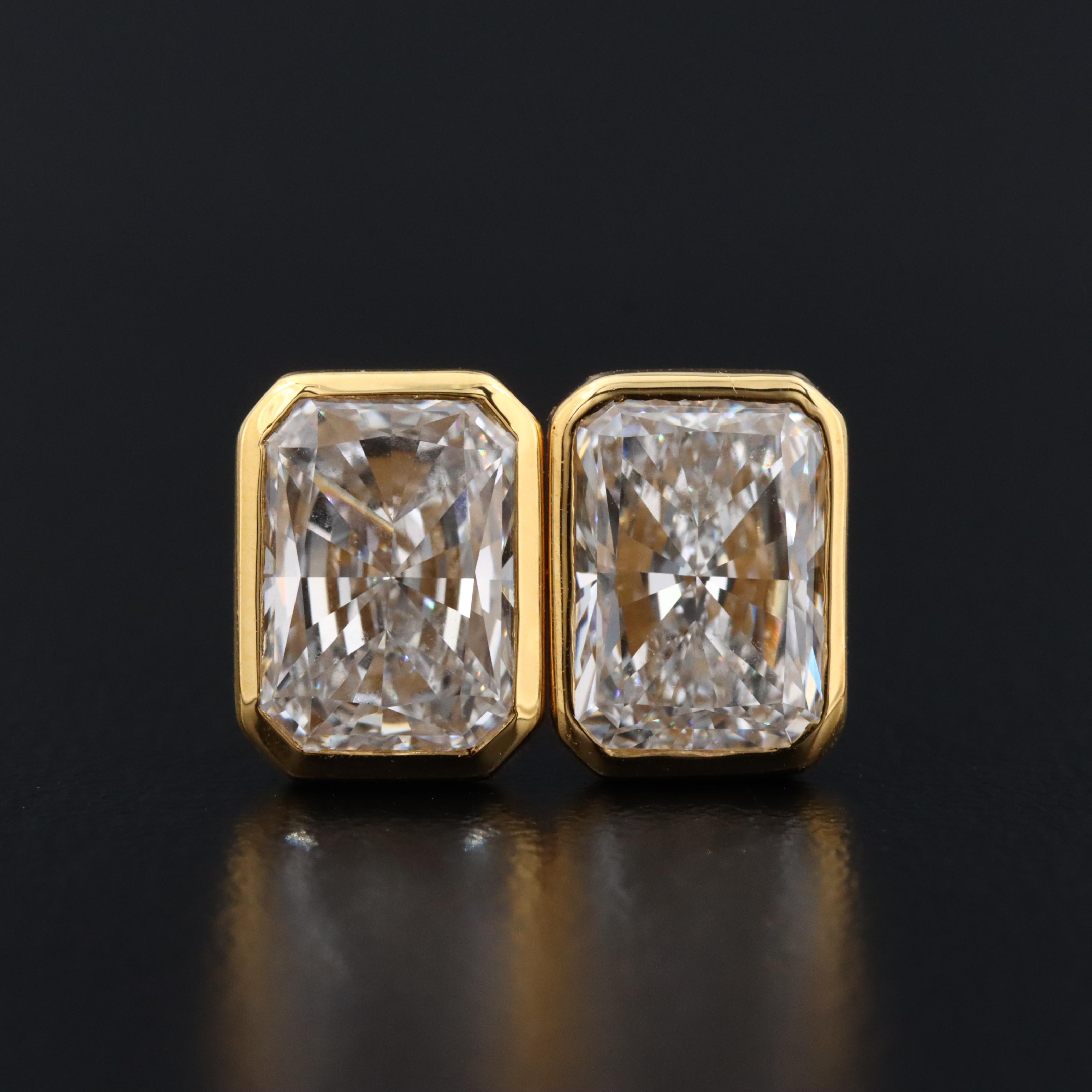 14K 4.00 CTW Lab Grown Diamond Stud Earrings with IGI Reports