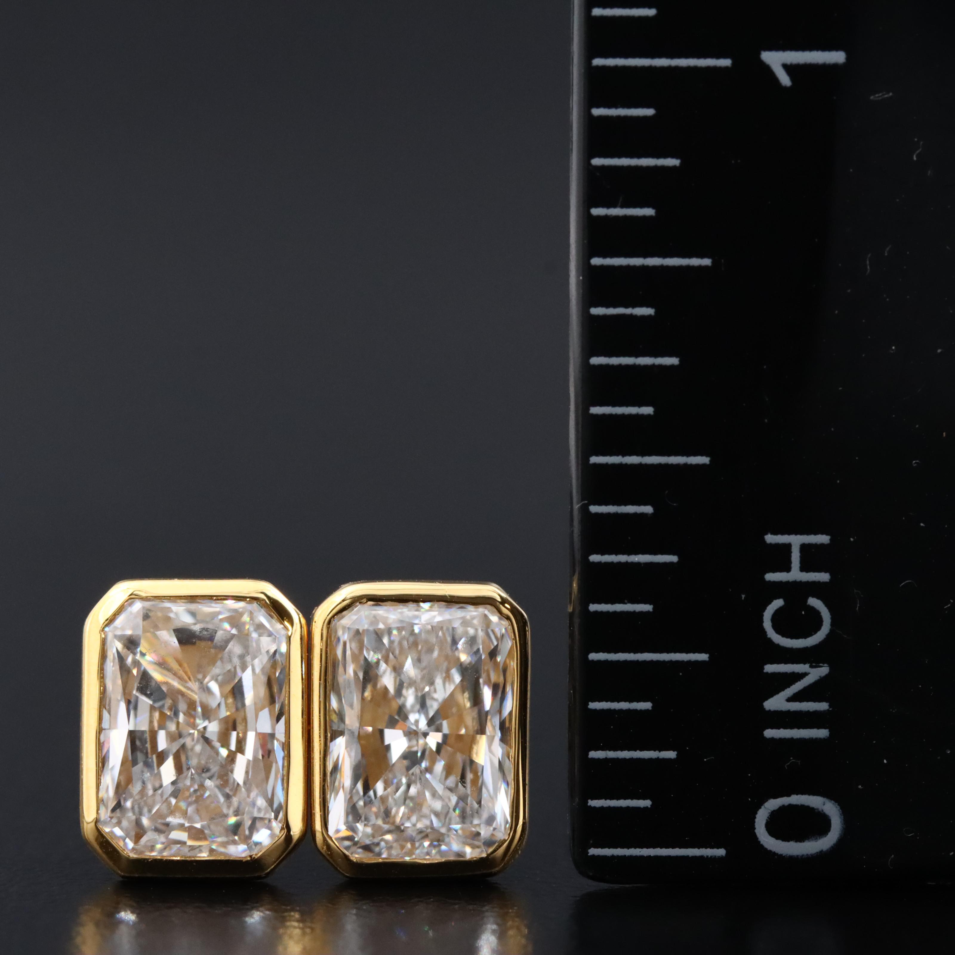 14K 4.00 CTW Lab Grown Diamond Stud Earrings with IGI Reports