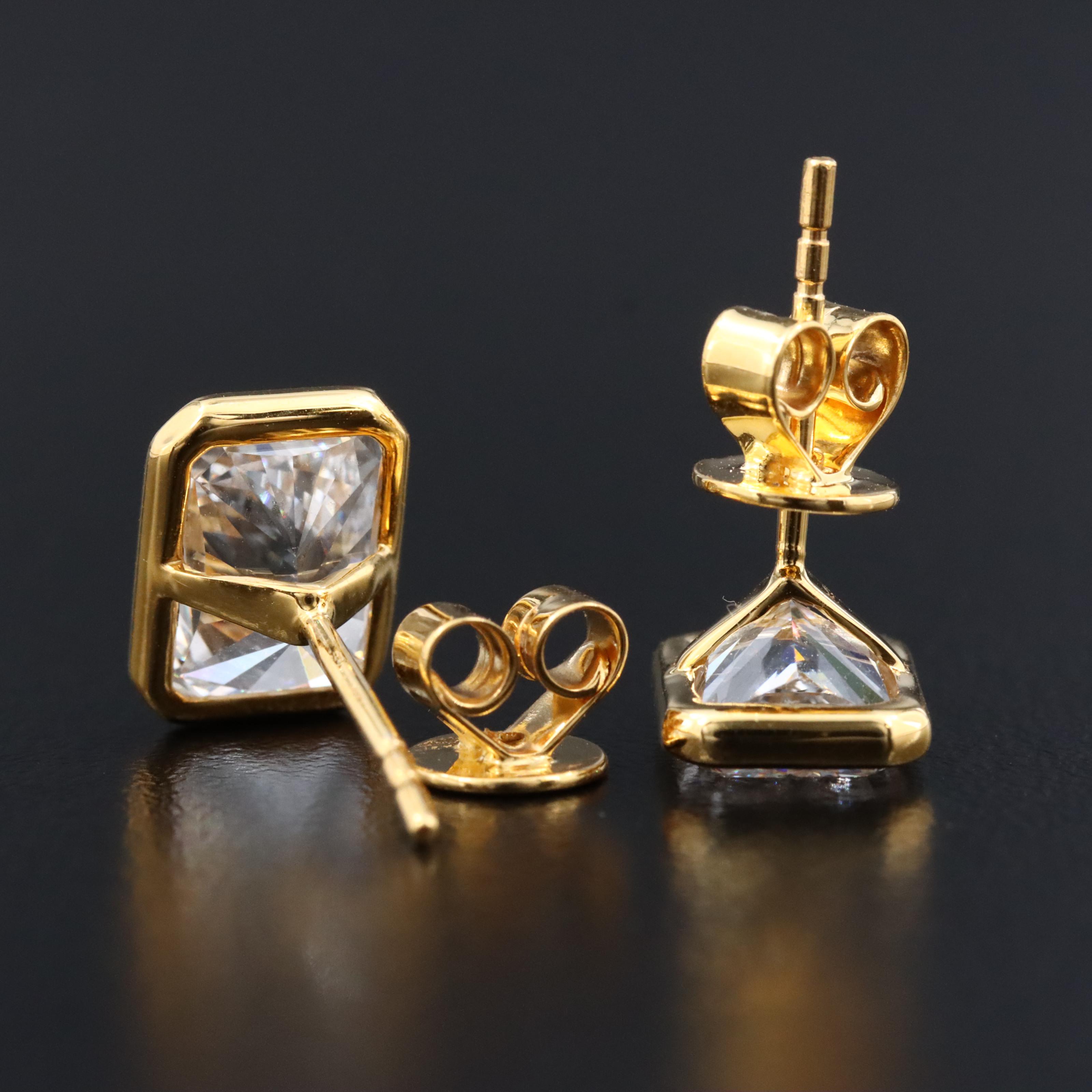 14K 4.00 CTW Lab Grown Diamond Stud Earrings with IGI Reports