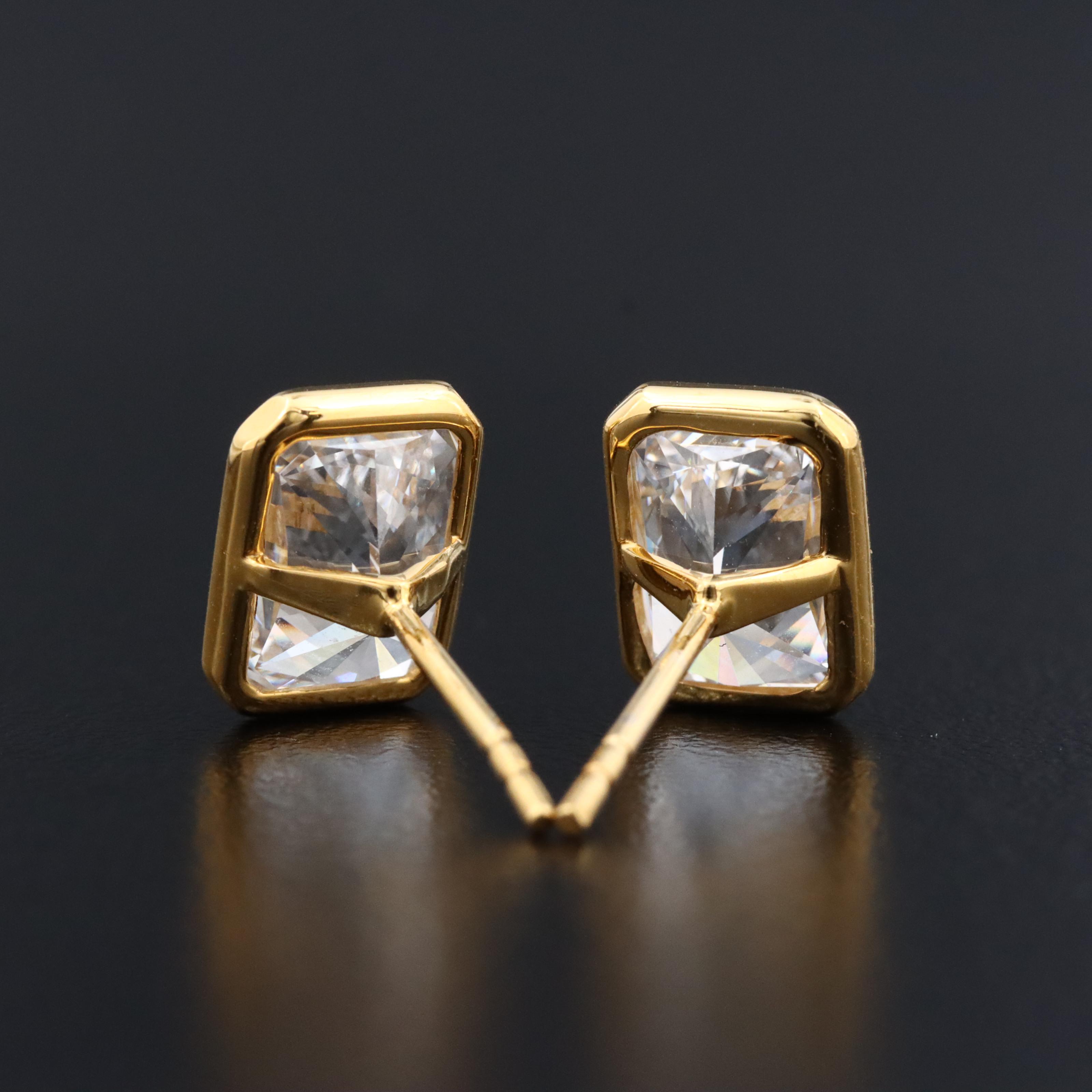 14K 4.00 CTW Lab Grown Diamond Stud Earrings with IGI Reports