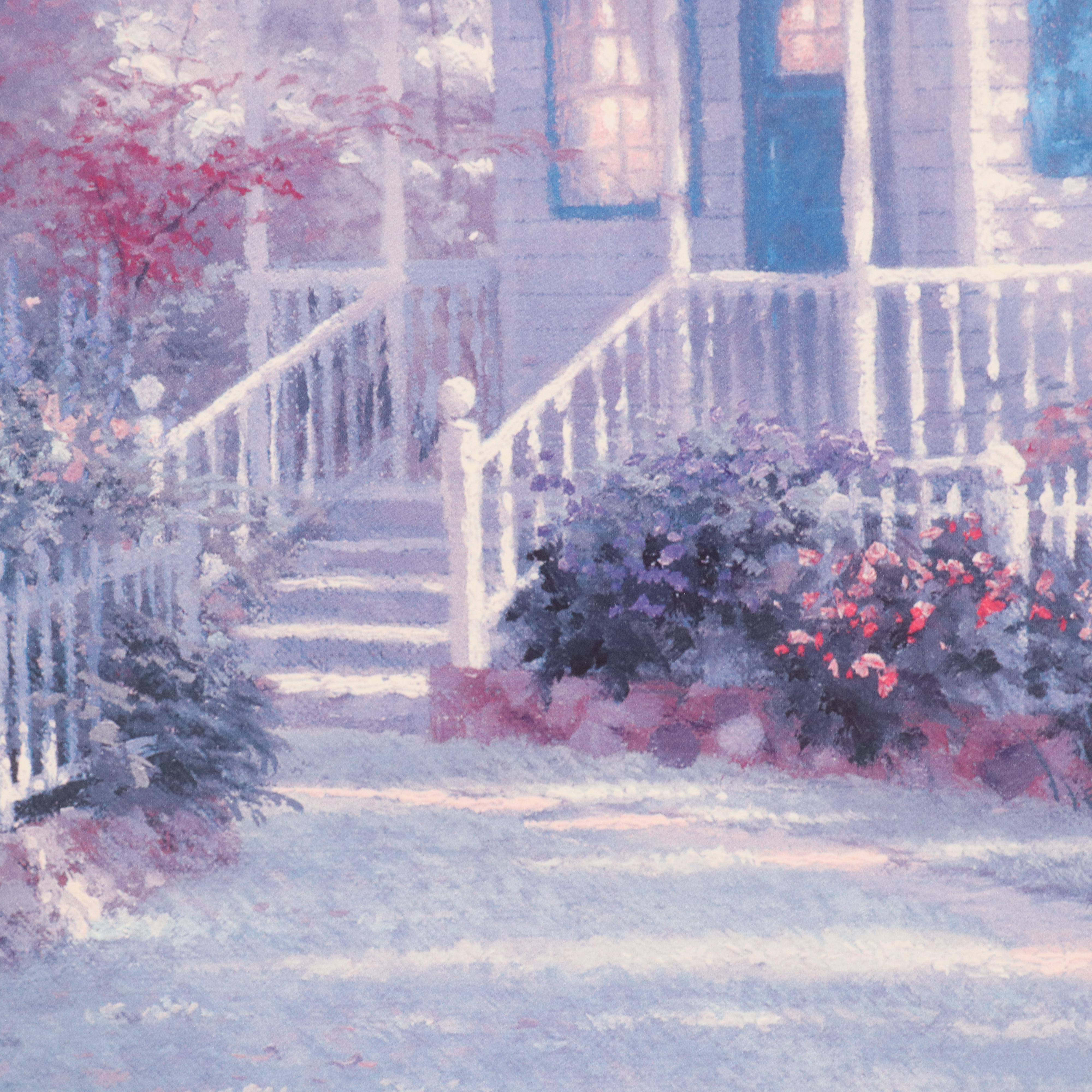 Thomas Kinkade Offset Lithograph "Victorian Garden II"