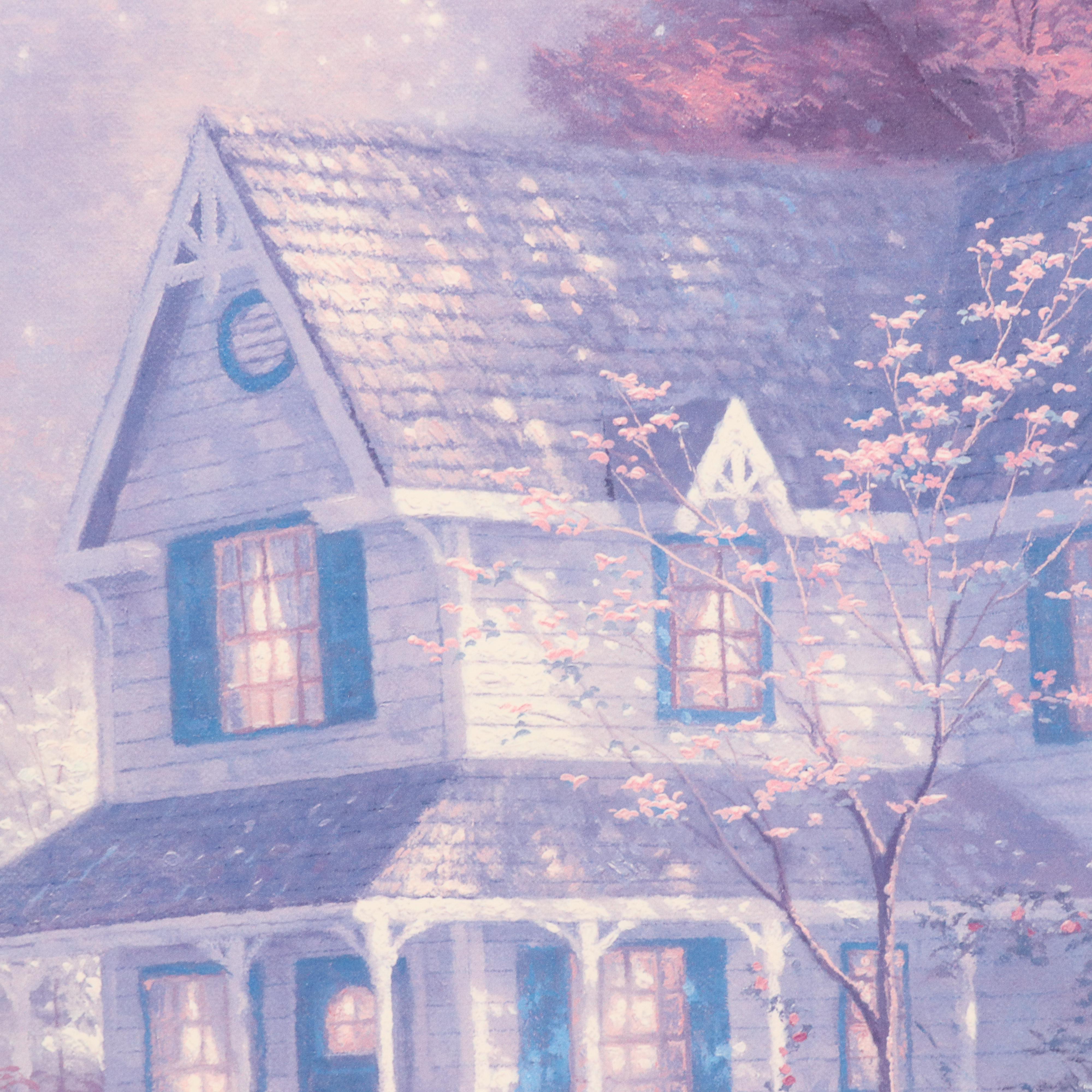 Thomas Kinkade Offset Lithograph "Victorian Garden II"