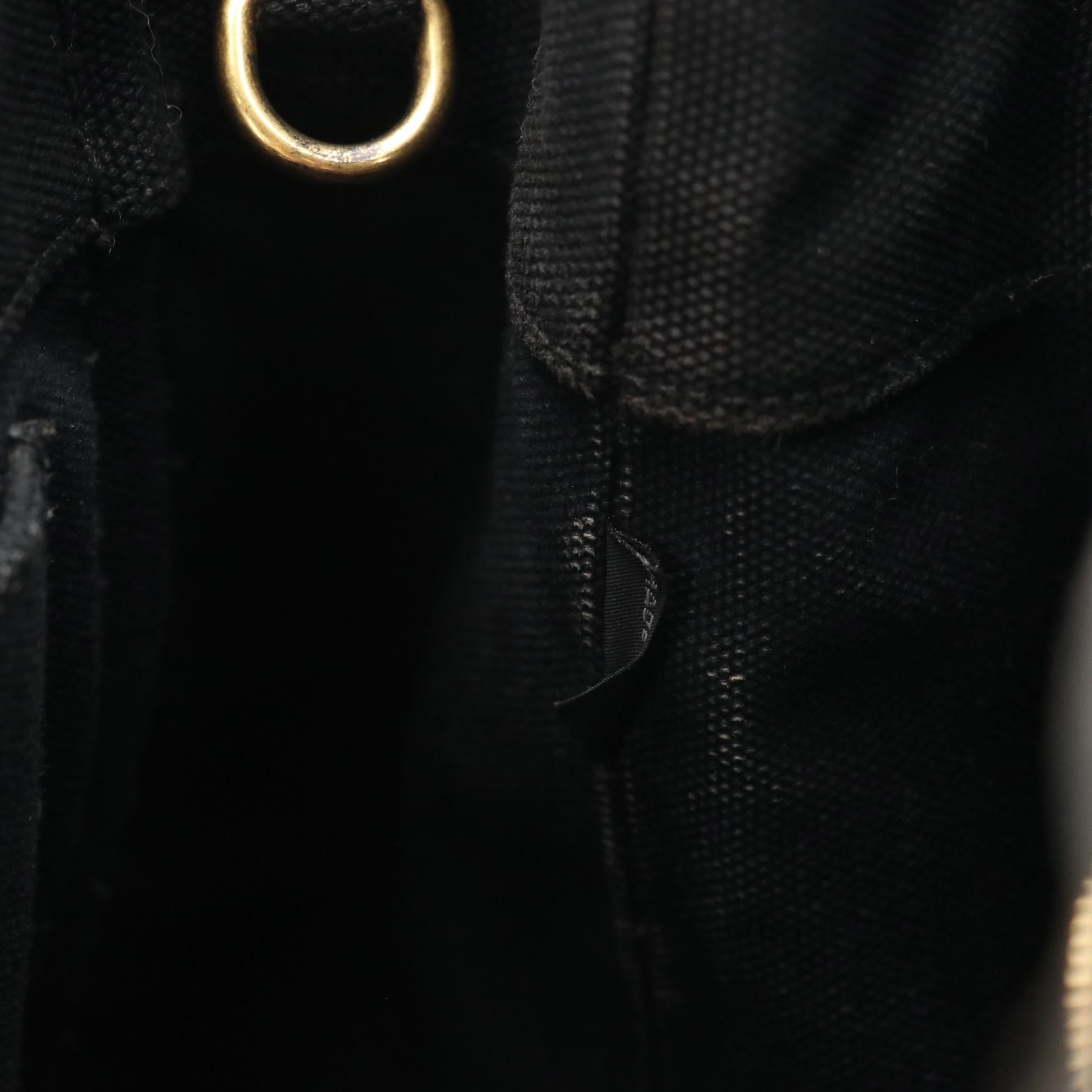 Prada Canapa Logo Canvas and Saffiano Leather Two-Way Tote