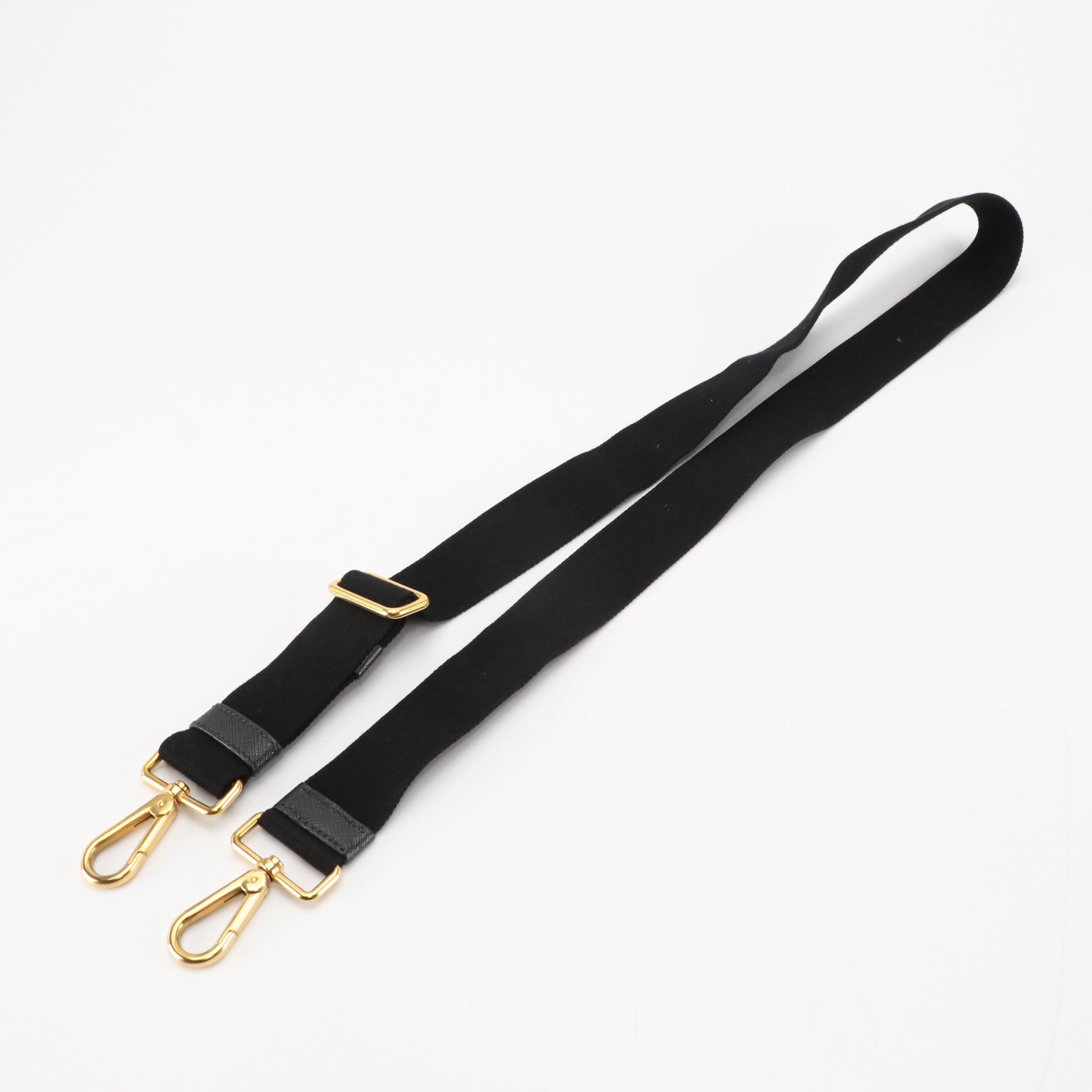 Prada Canapa Logo Canvas and Saffiano Leather Two-Way Tote